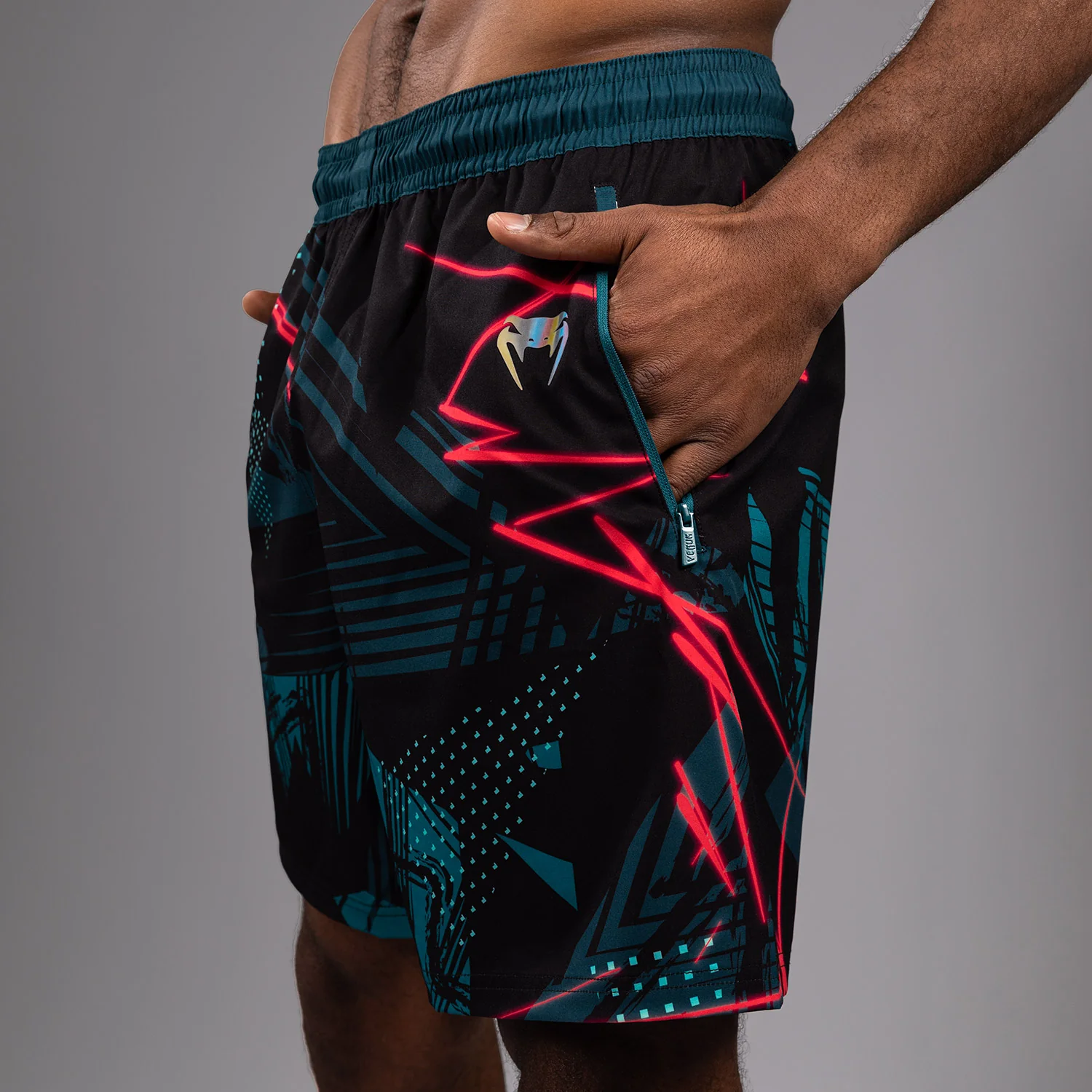 UFC Fusion By Venum Miami Edition Fight Week Men’s Performance Shorts - Black - Image 6