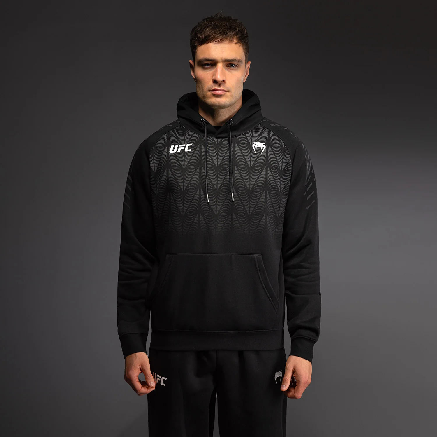 Men’s UFC Zenith by Venum Replica Black Pullover Hoodie Personalized