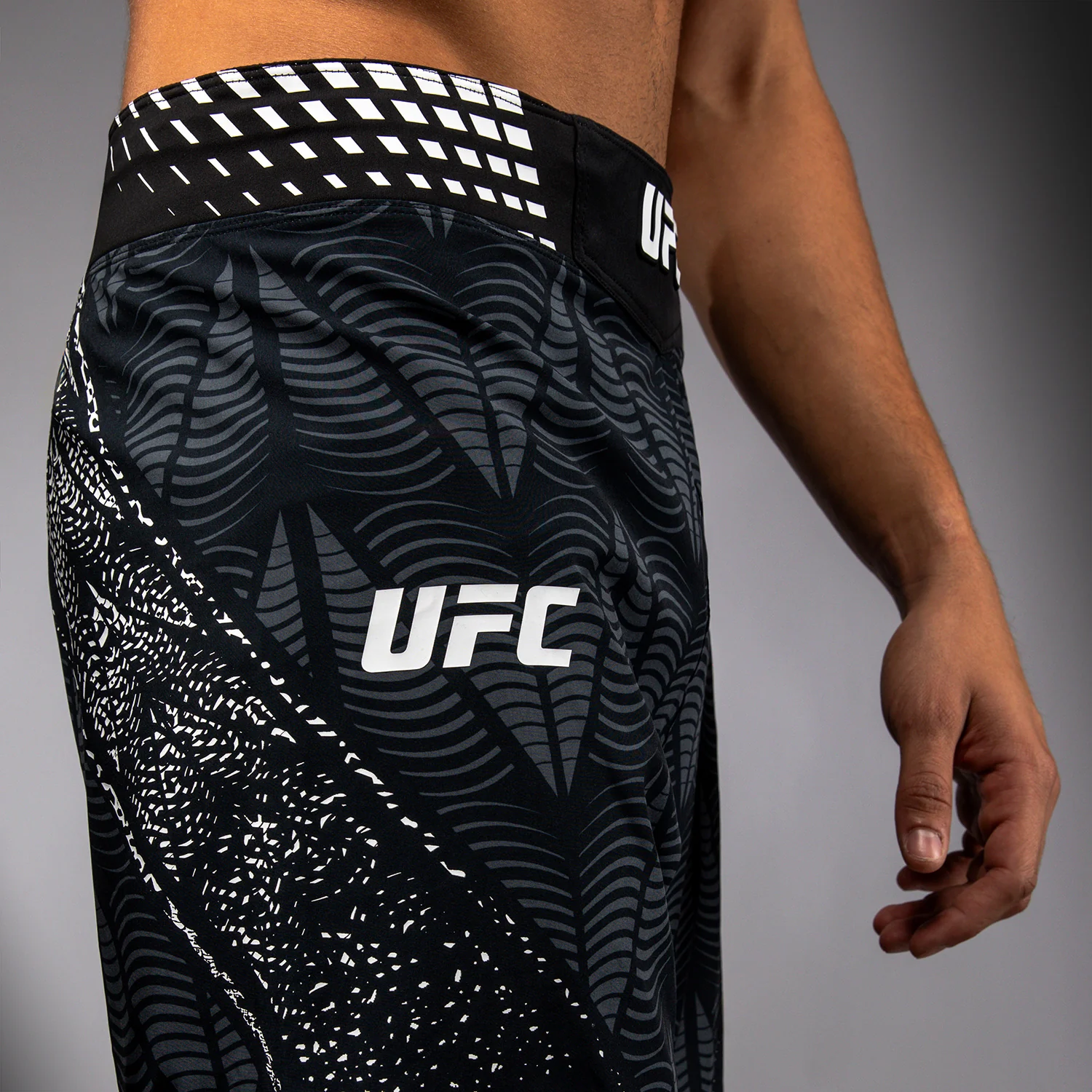 Men's UFC Zenith by Venum Black Authentic Fight Night Long Fit Fight Short Personalized - Image 9