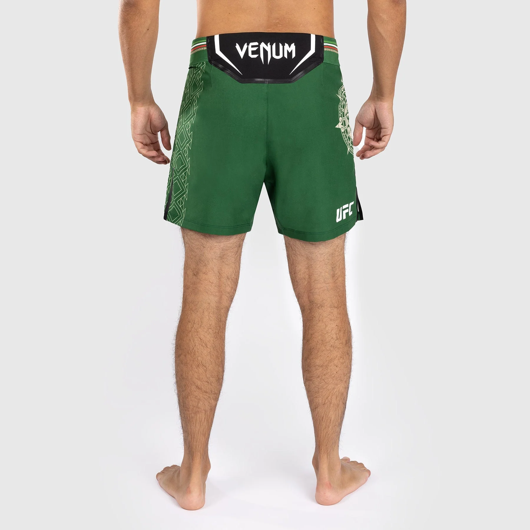 Noche UFC by Venum Authentic Fight Night Men’s Fight Short - Short Fit - Green - Image 2
