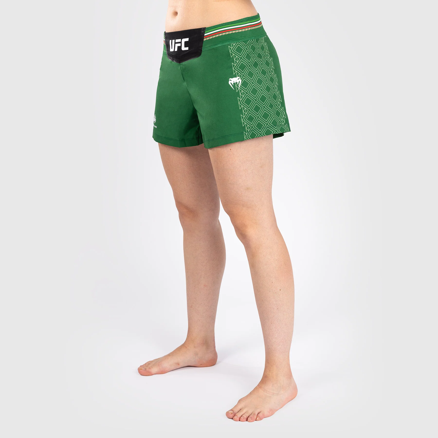 Noche UFC by Venum Authentic Fight Night Womenâs Fight Short - Green - Image 3