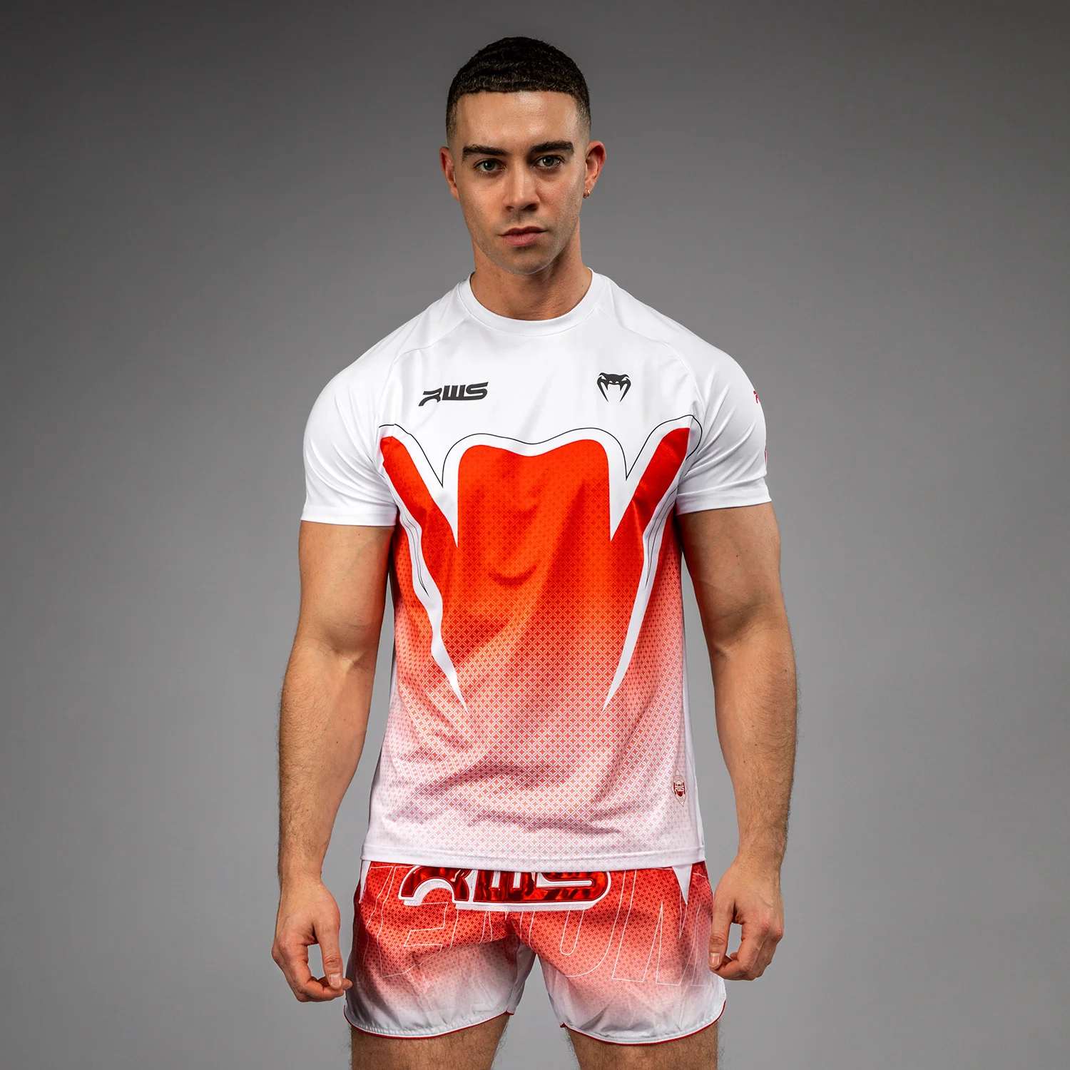 Venum x RWS 2.0 Men’s Dry-Tech T-Shirt - White/Red