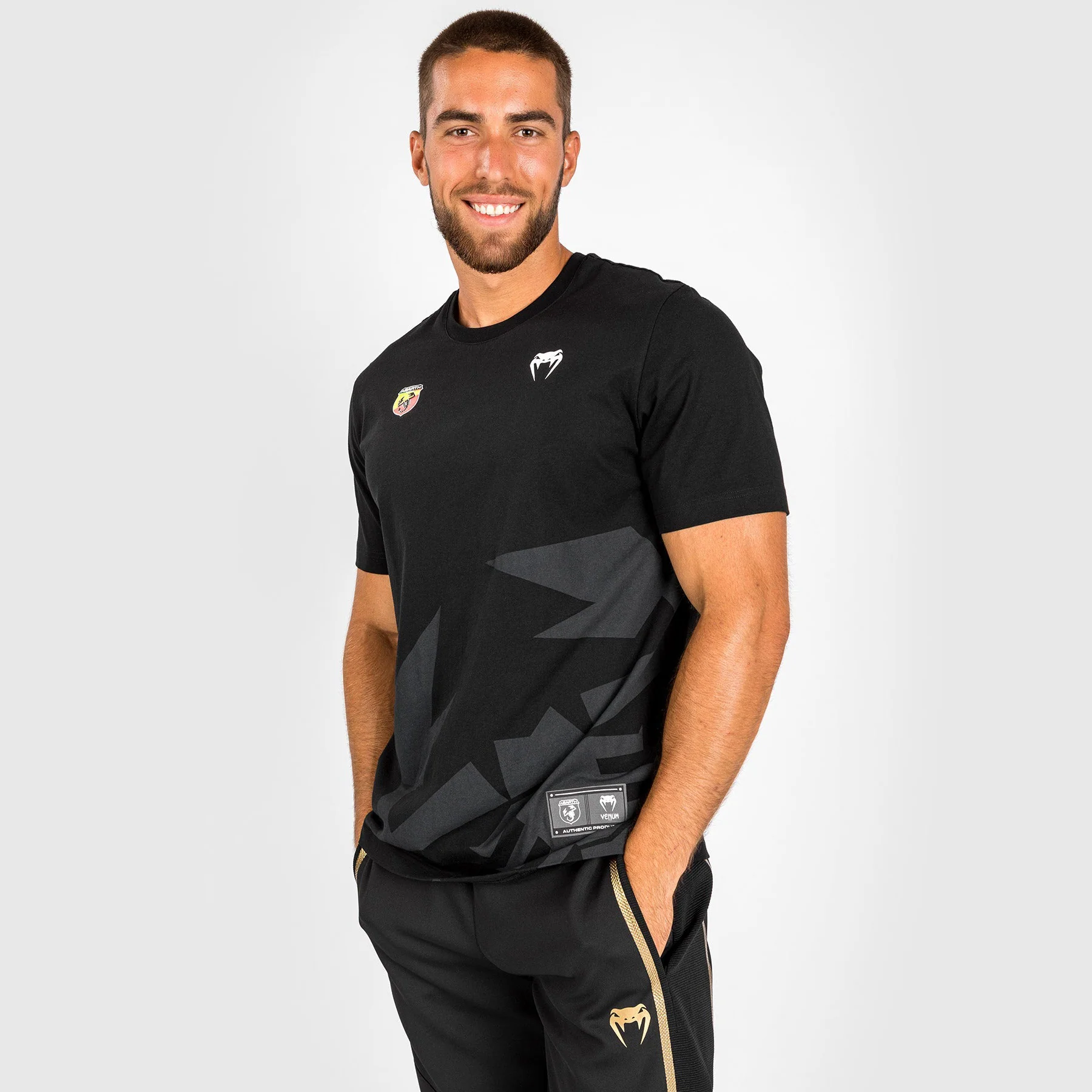 Venum Abarth #1 T-Shirt - Black/Gold