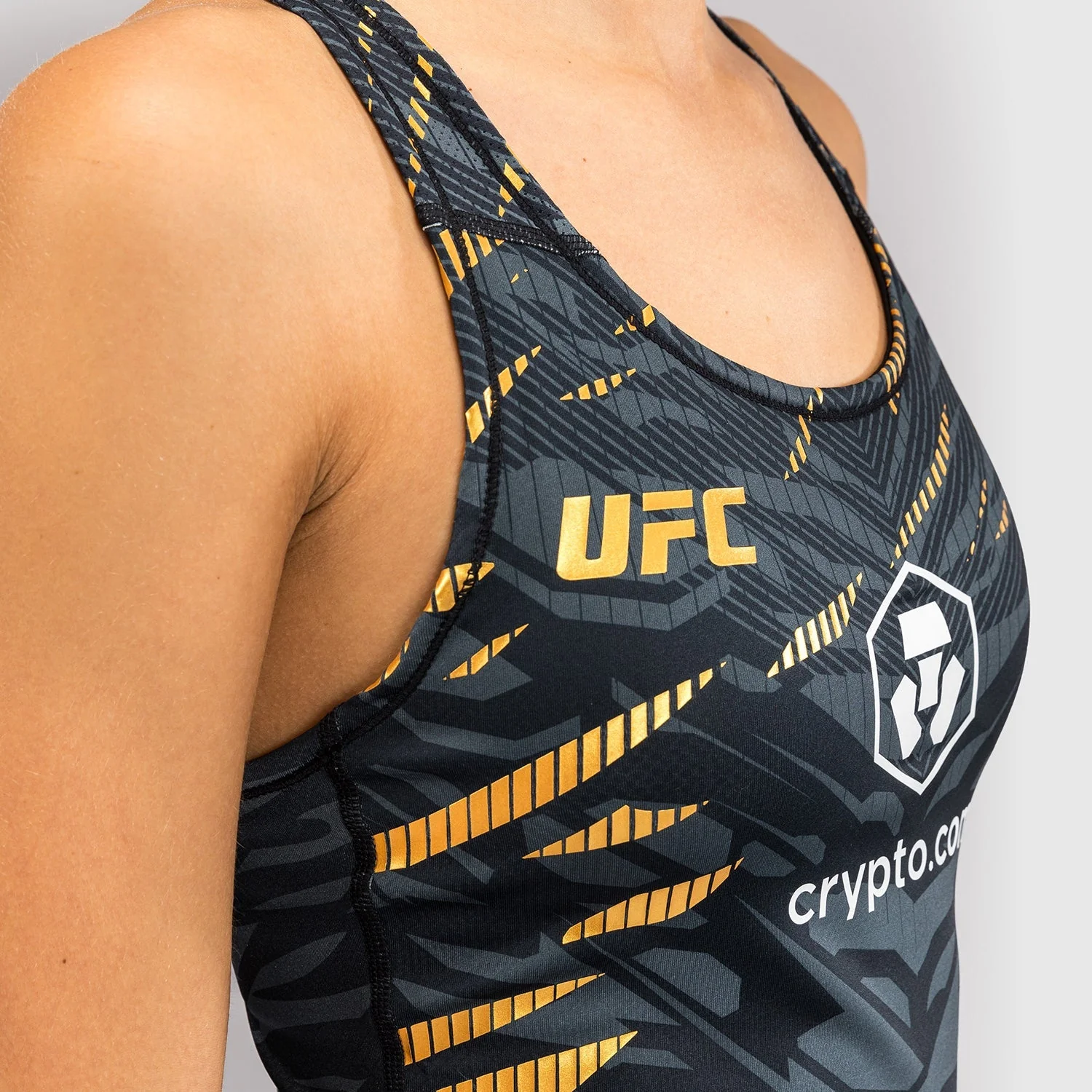 UFC Fusion by Venum Authentic Fight Night Women’s Fitted Tank With Shelf Bra - Champion - Image 6