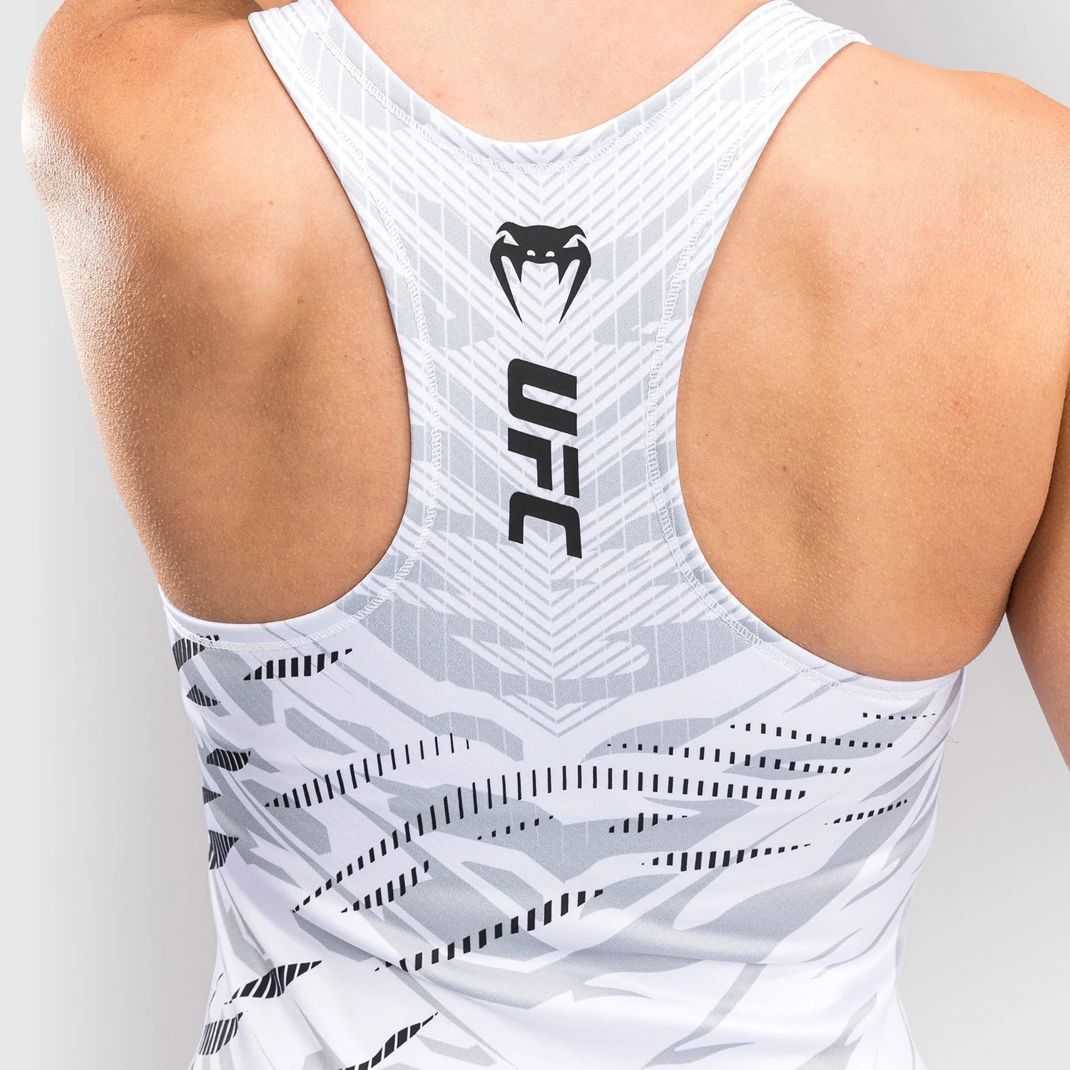 UFC Fusion by Venum Authentic Fight Night Women’s Fitted Tank With Shelf Bra - White - Image 7
