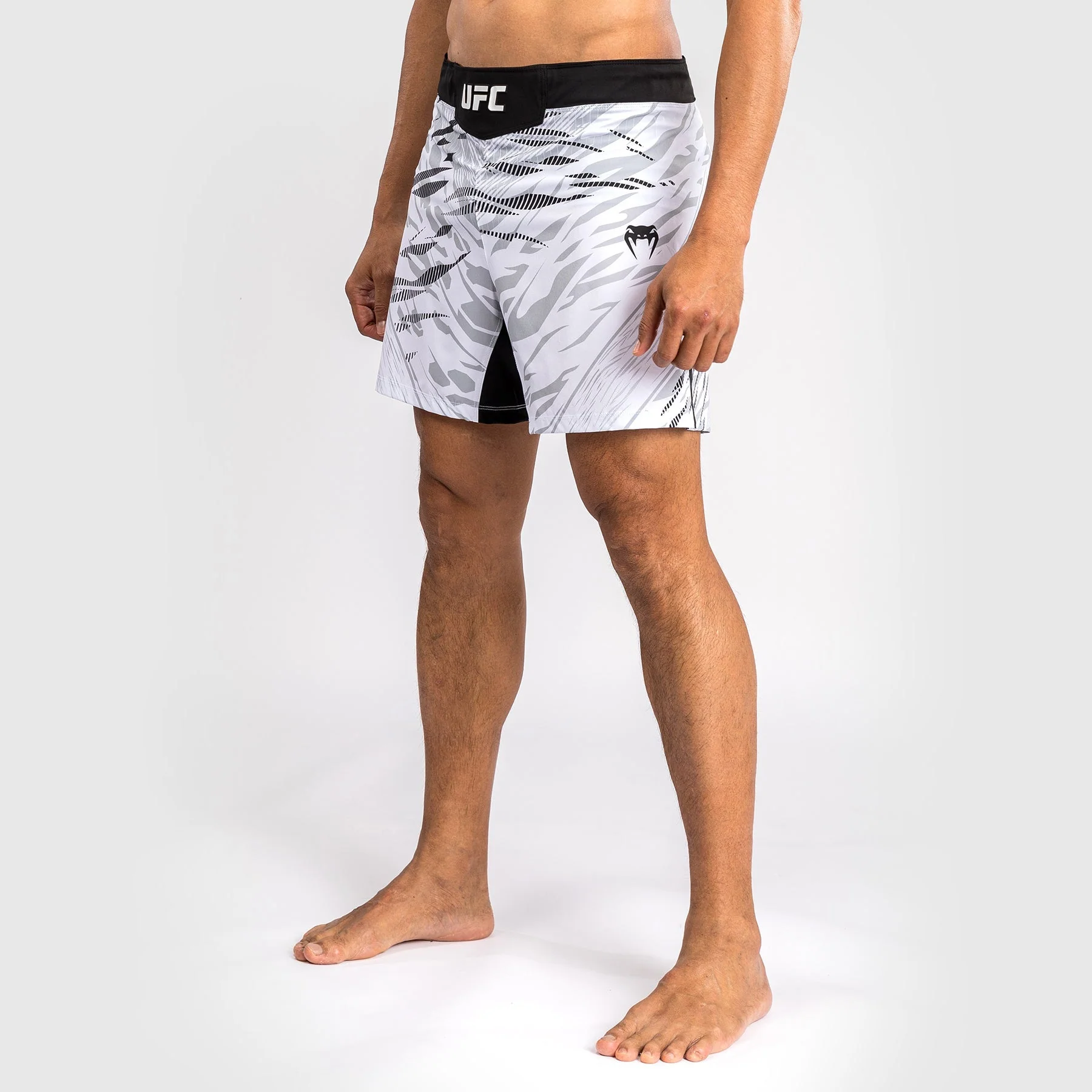 UFC Fusion by Venum Authentic Fight Night Men’s Fight Short - Short Fit - White - Image 3