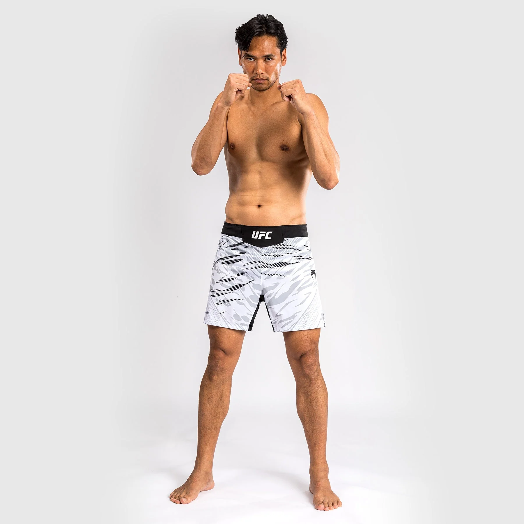 UFC Fusion by Venum Authentic Fight Night Men’s Fight Short - Short Fit - White - Image 5
