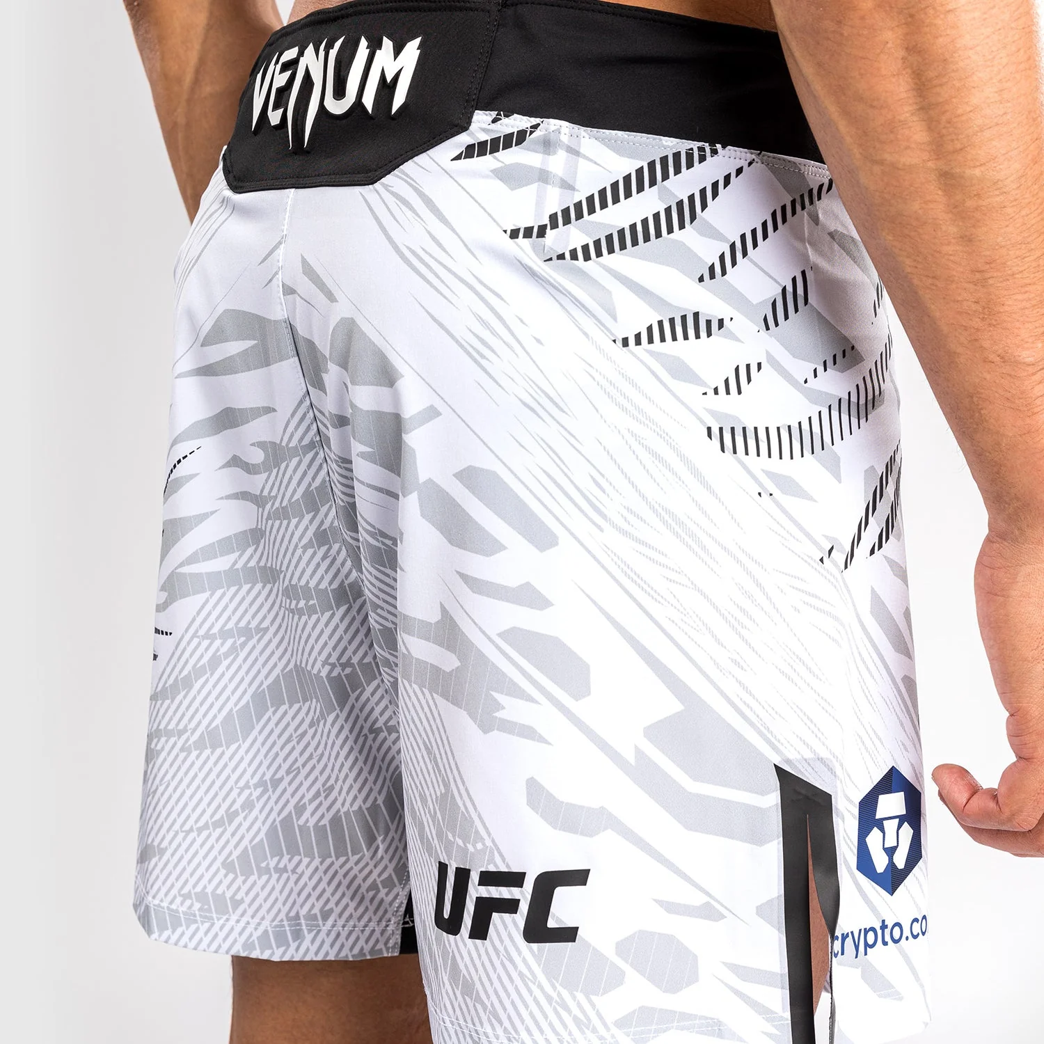 UFC Fusion by Venum Authentic Fight Night Men’s Fight Short - Short Fit - White - Image 7