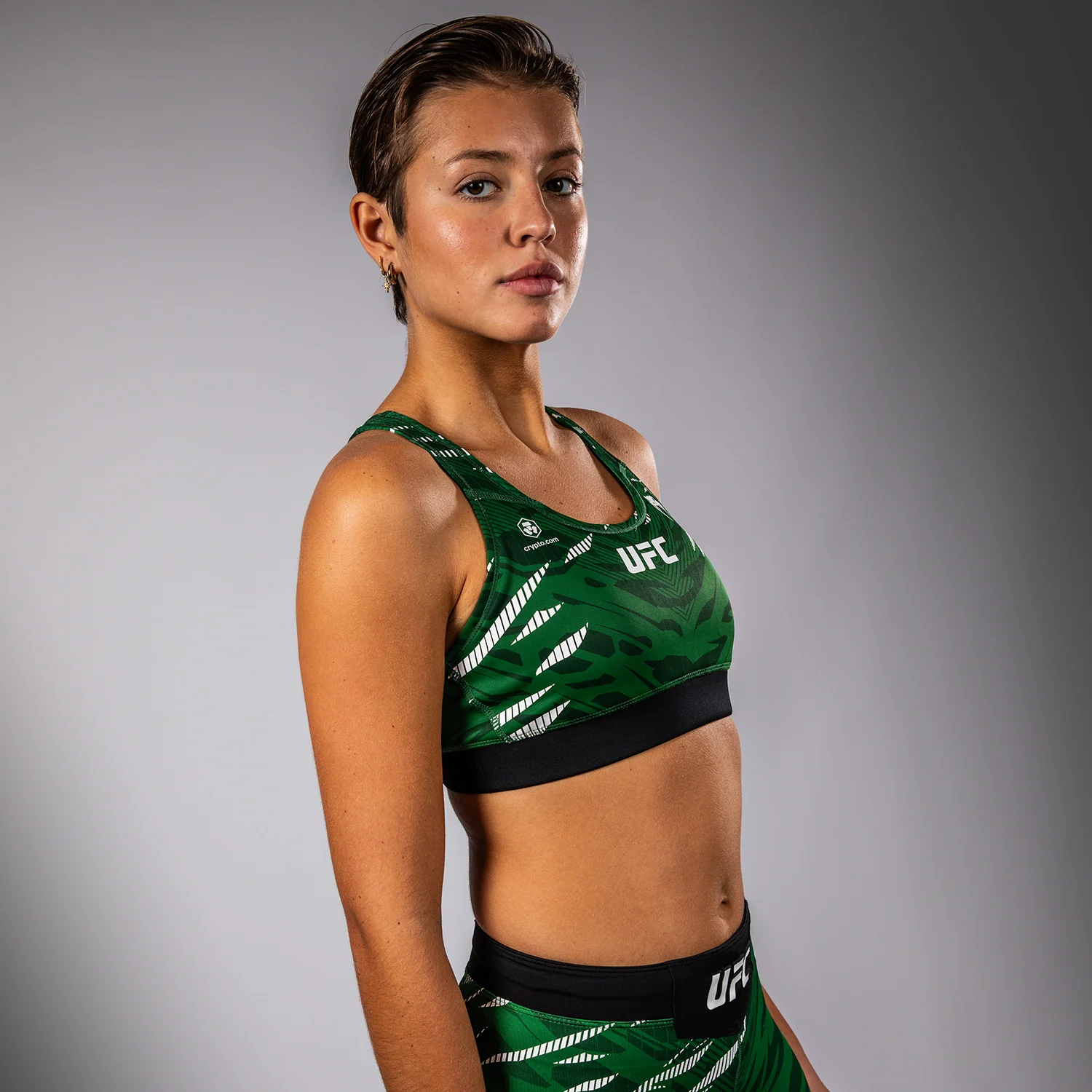 UFC Fusion by Venum Authentic Fight Night Women’s Sports Bra - Green - Image 4