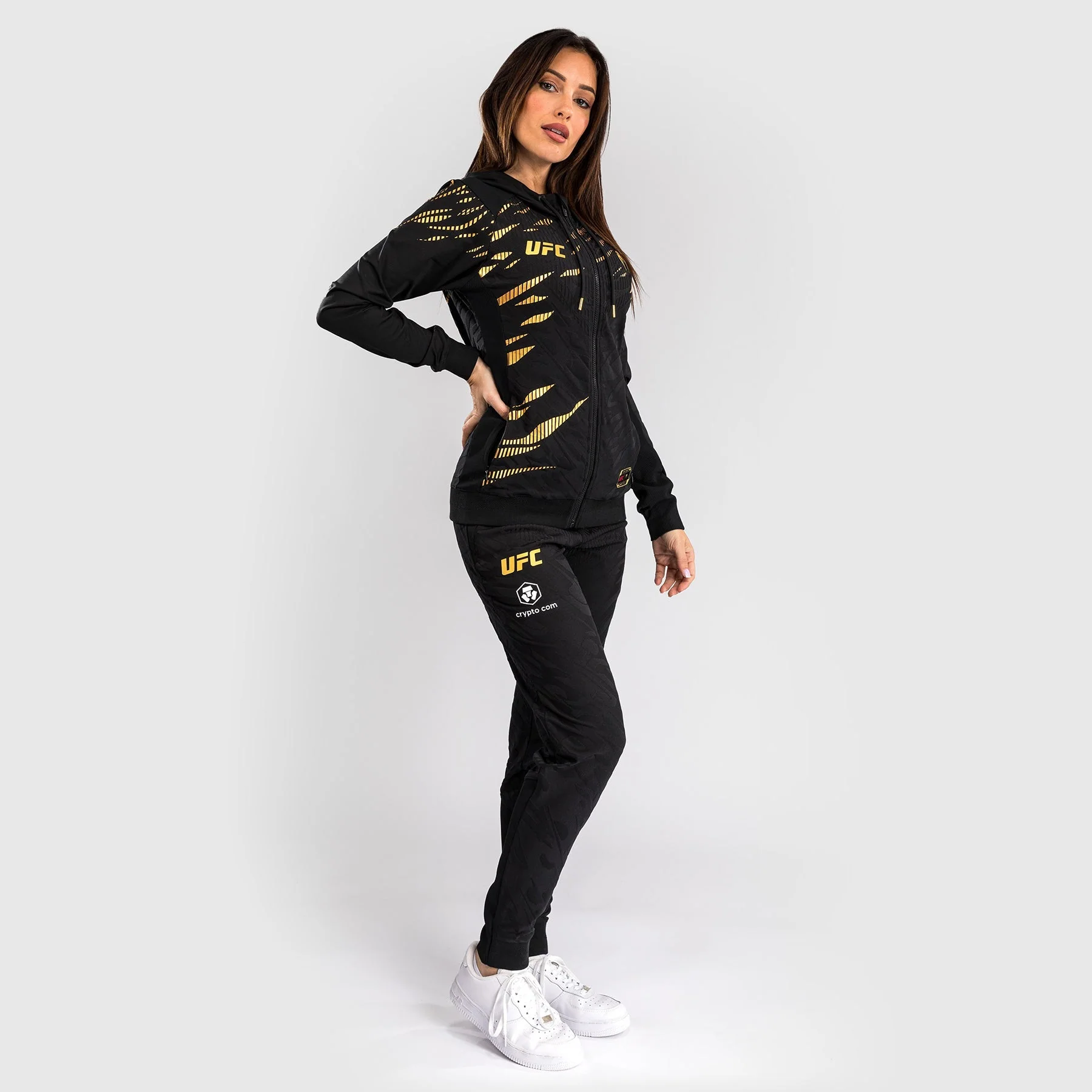 UFC Fusion by Venum Authentic Fight Night Women’s Walkout Hoodie - Champion - Image 4