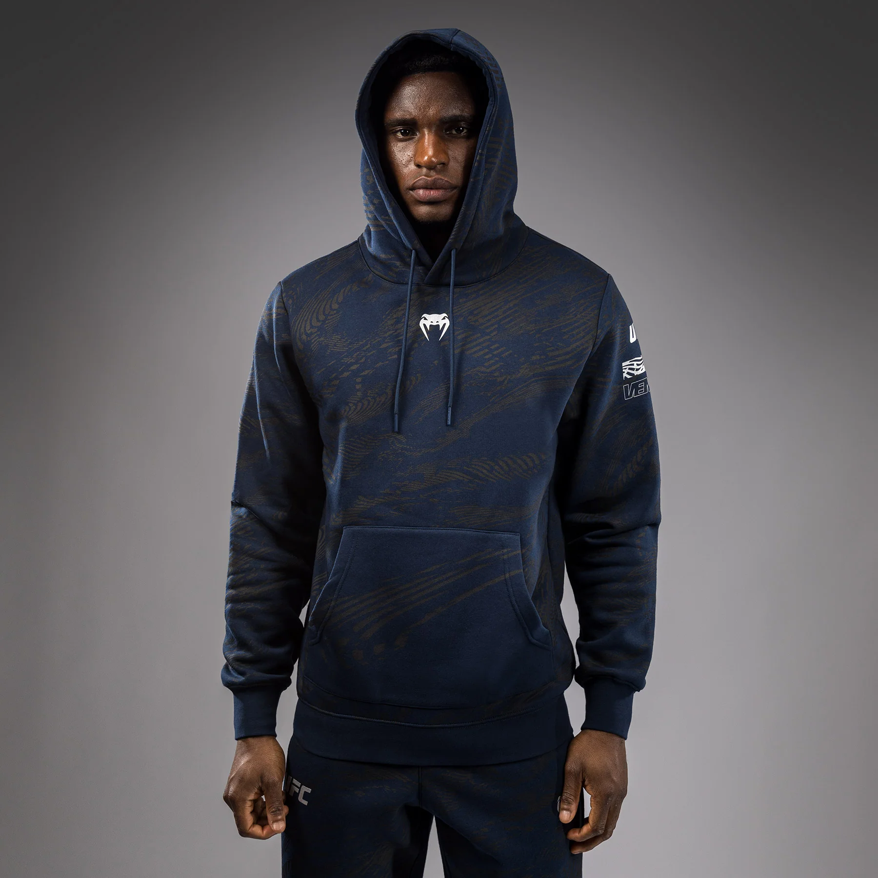 UFC Fusion by Venum Fight Week Men’s Pullover Hoodie - Oceanic Blue - Image 6