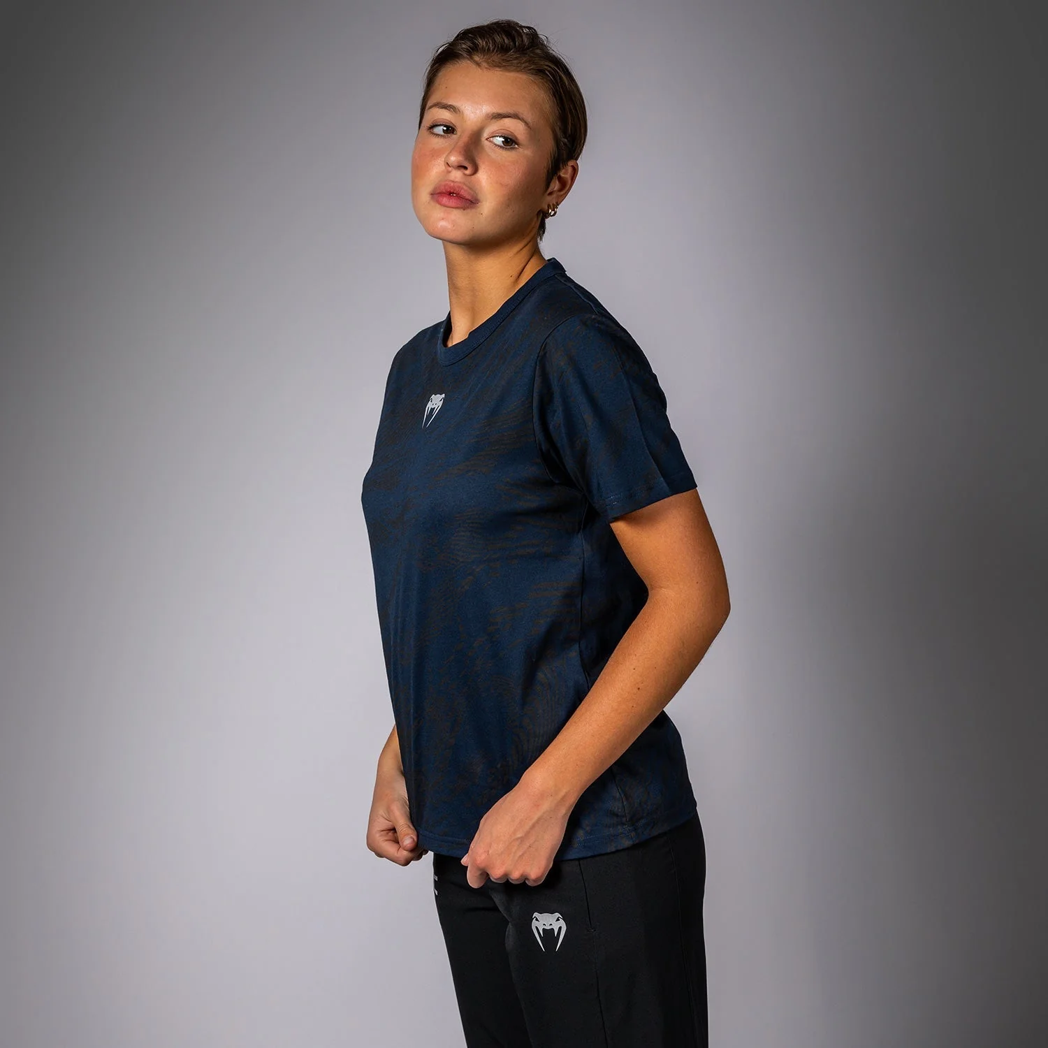 UFC Fusion by Venum Fight Week Women’s Short Sleeve Cotton T-Shirt - Oceanic Blue - Image 4