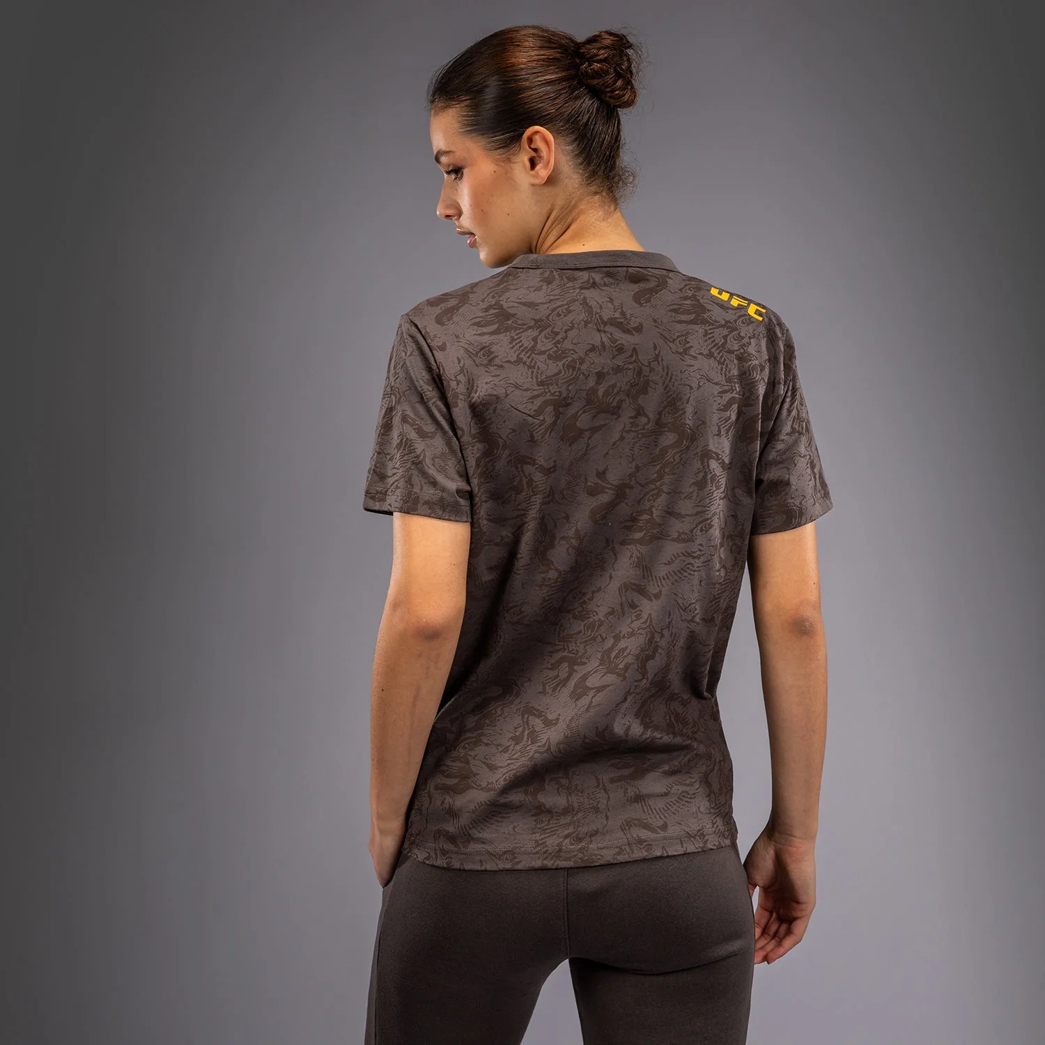 UFC Fusion by Venum Fight Week Women’s Short Sleeve Cotton T-Shirt - Earthen Brown - Image 4