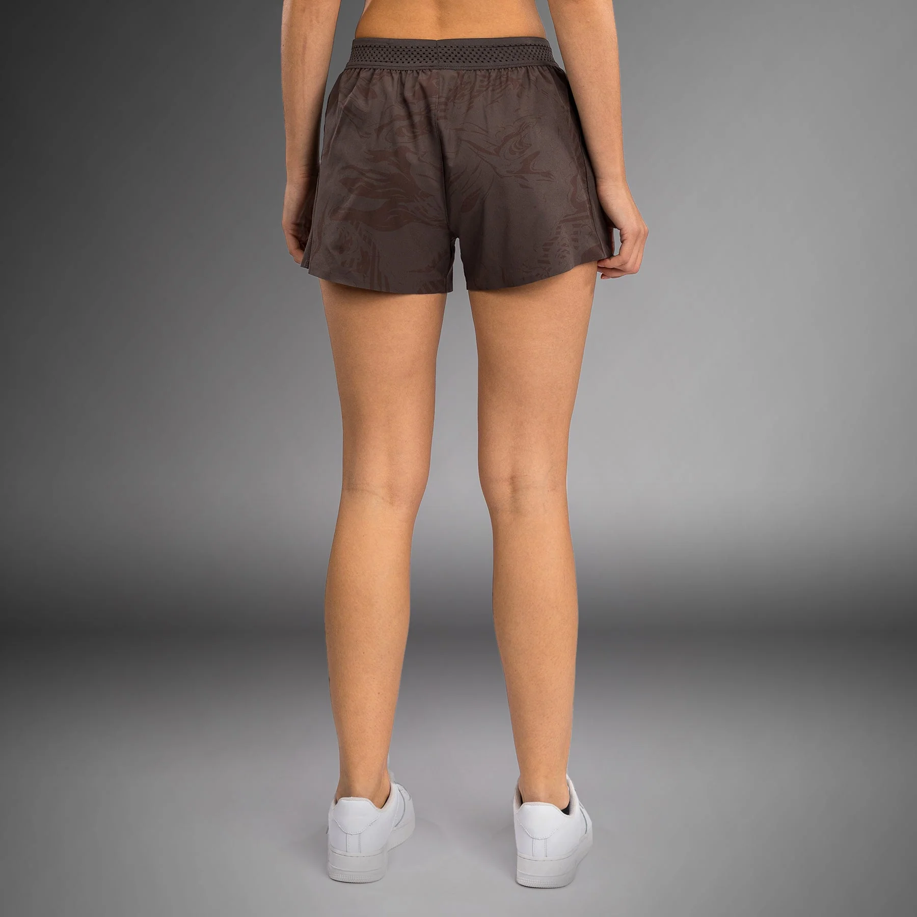 UFC Fusion by Venum Fight Week Women’s Performance Short - Earthen Brown - Image 2