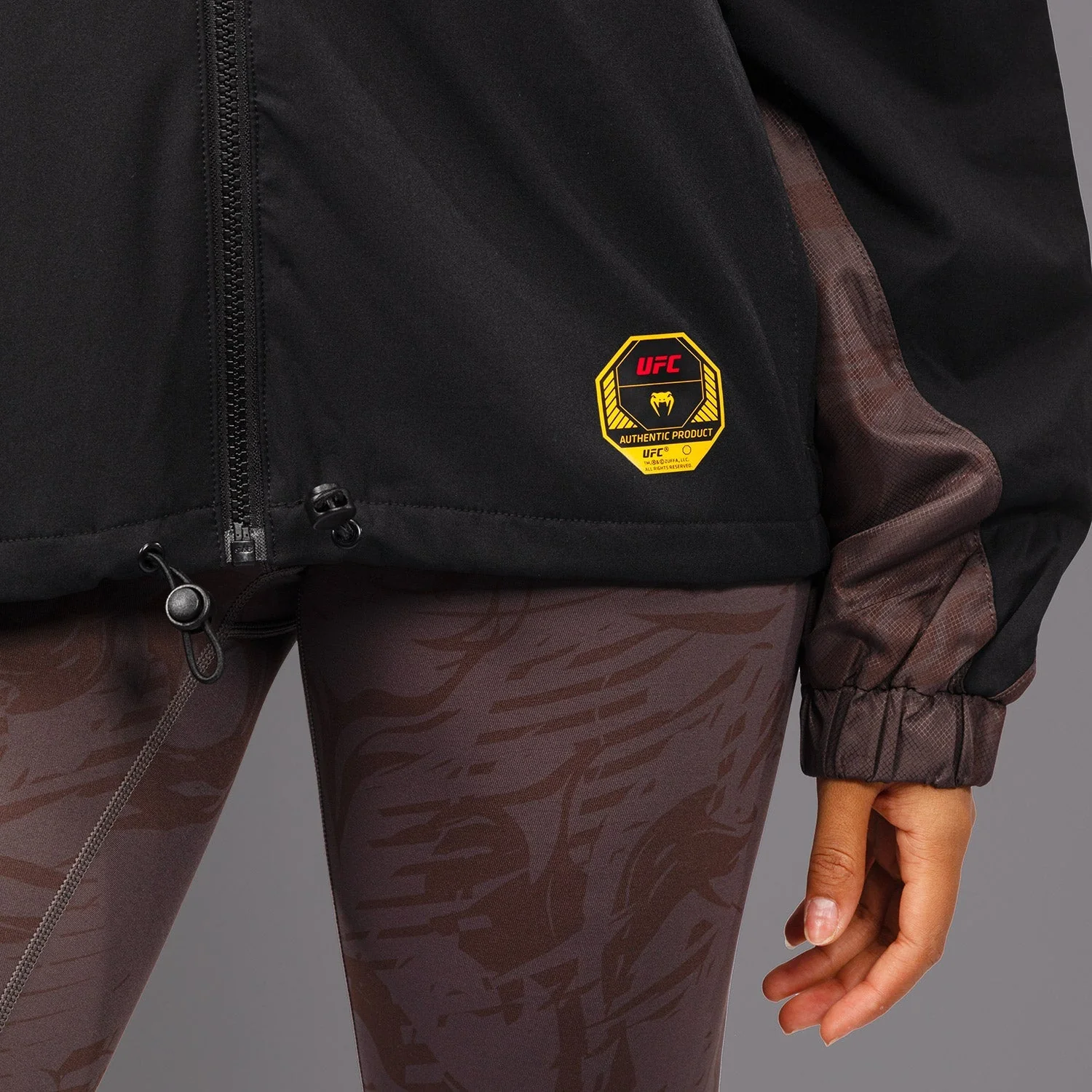 UFC Fusion by Venum Fight Week Women’s Zip Hoodie - Earthen Brown - Image 7