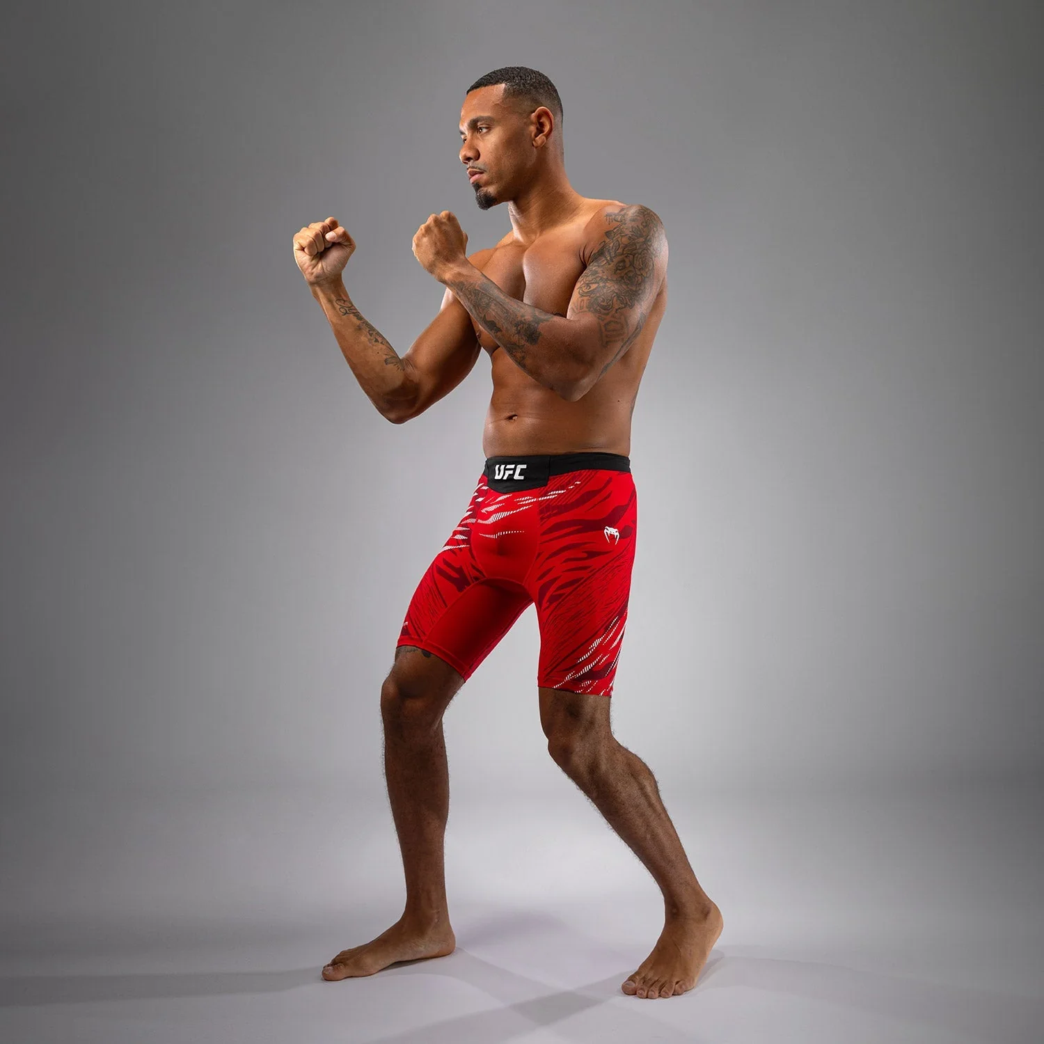 UFC Fusion by Venum Personalized Authentic Fight Night Men’s Vale Tudo Short - Red - Image 6