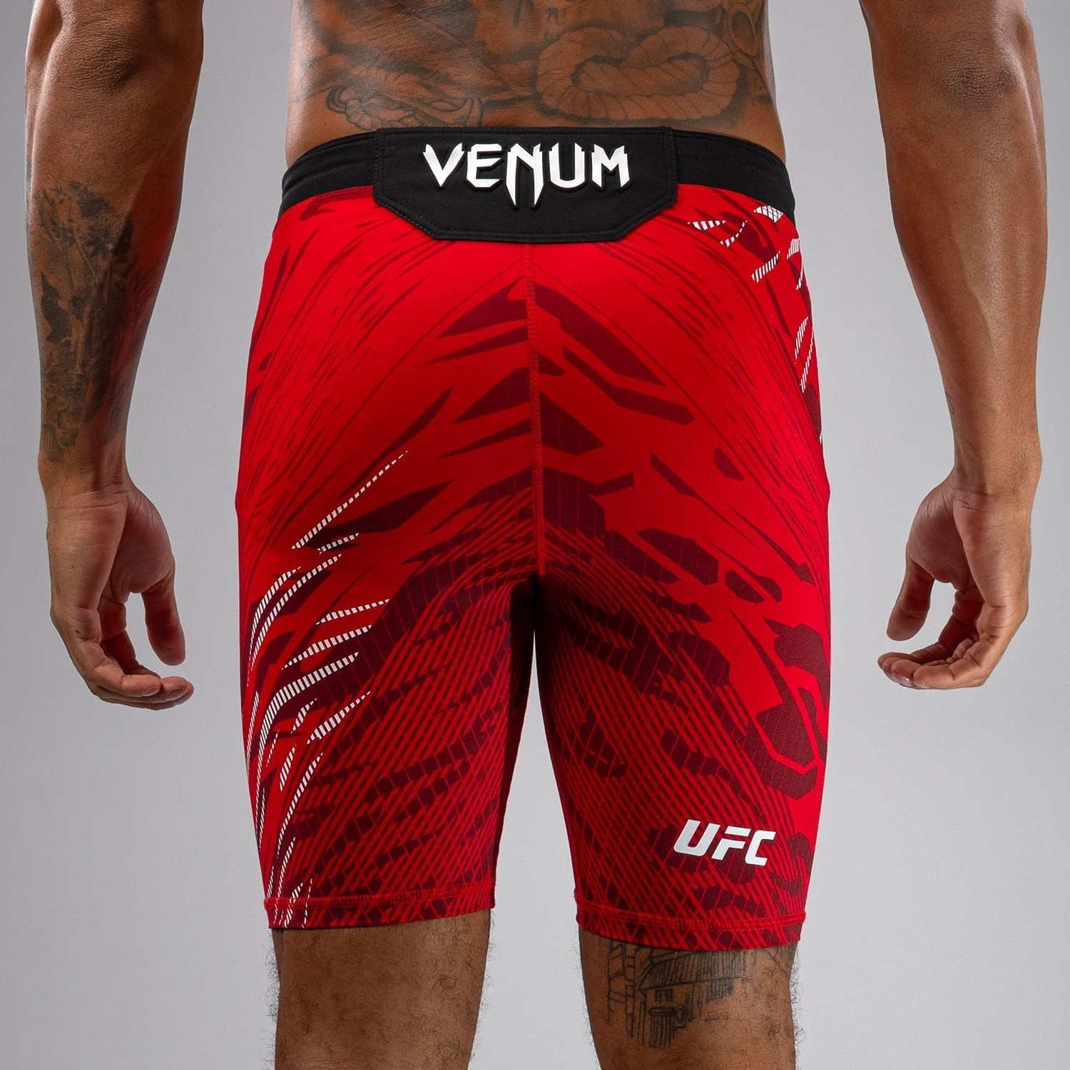 UFC Fusion by Venum Personalized Authentic Fight Night Men’s Vale Tudo Short - Red - Image 8