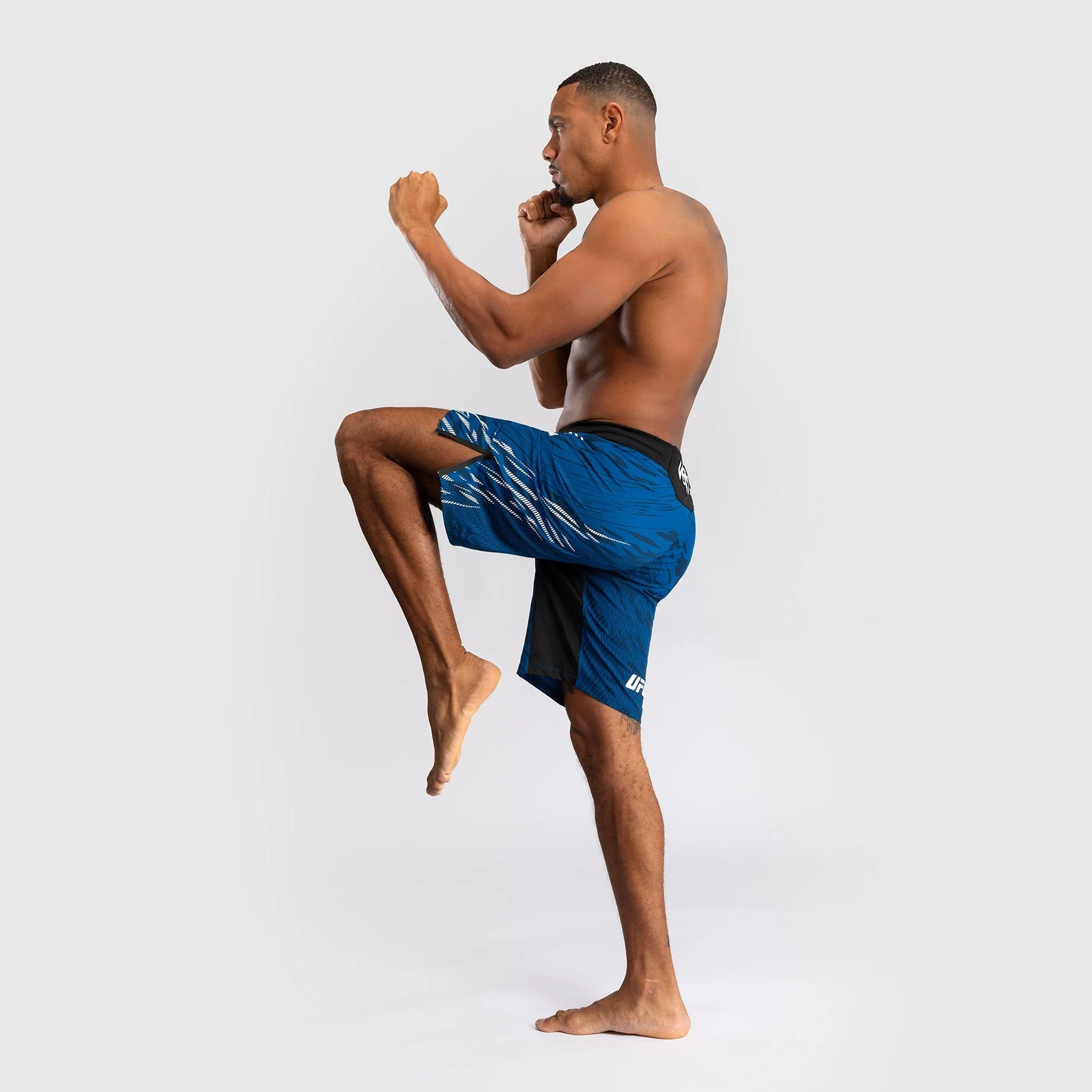 UFC Fusion by Venum Personalized Authentic Fight Night Men's Fight Short - Long Fit - Blue - Image 4