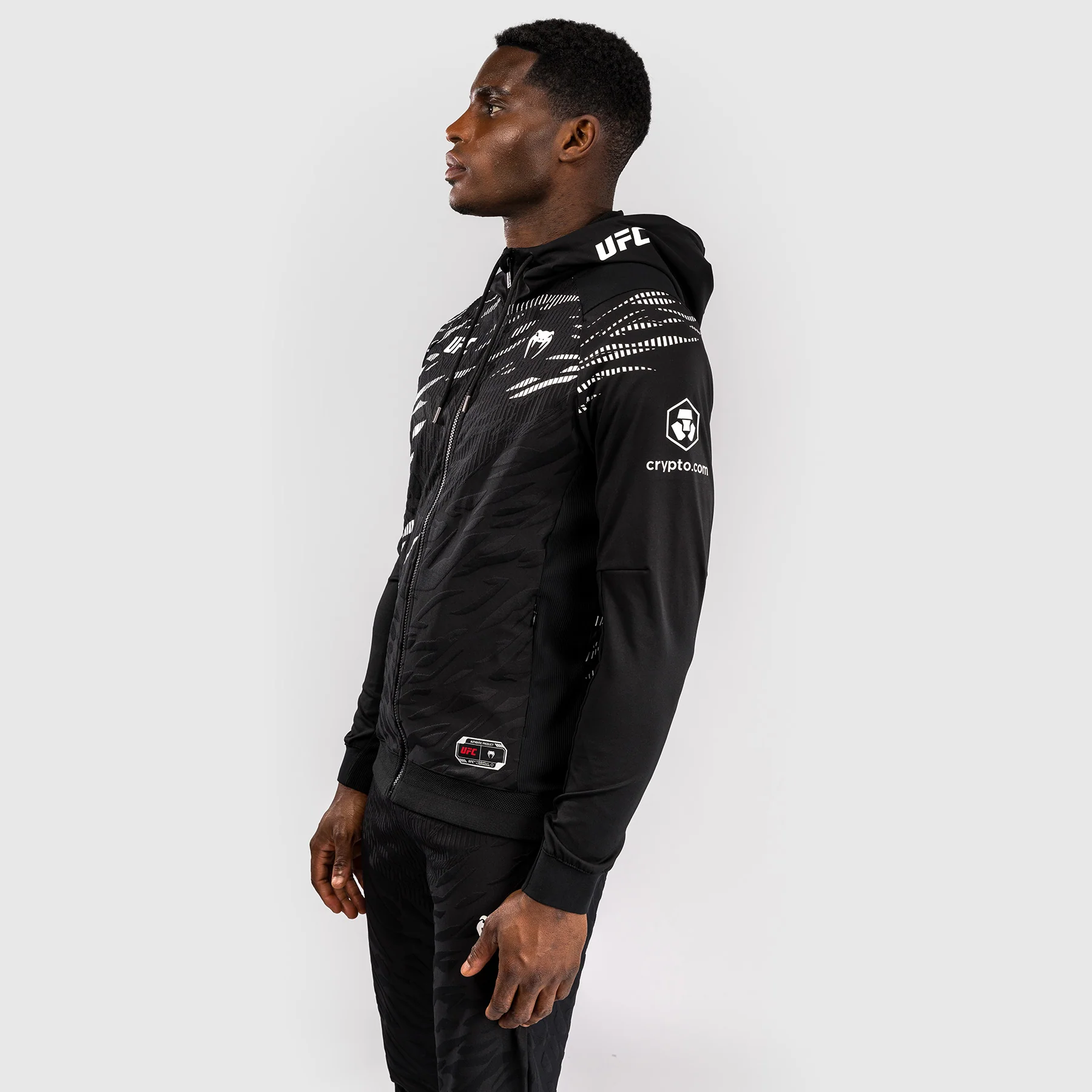 UFC Fusion by Venum Personalized Authentic Fight Night Men's Hoodies - Black - Image 4