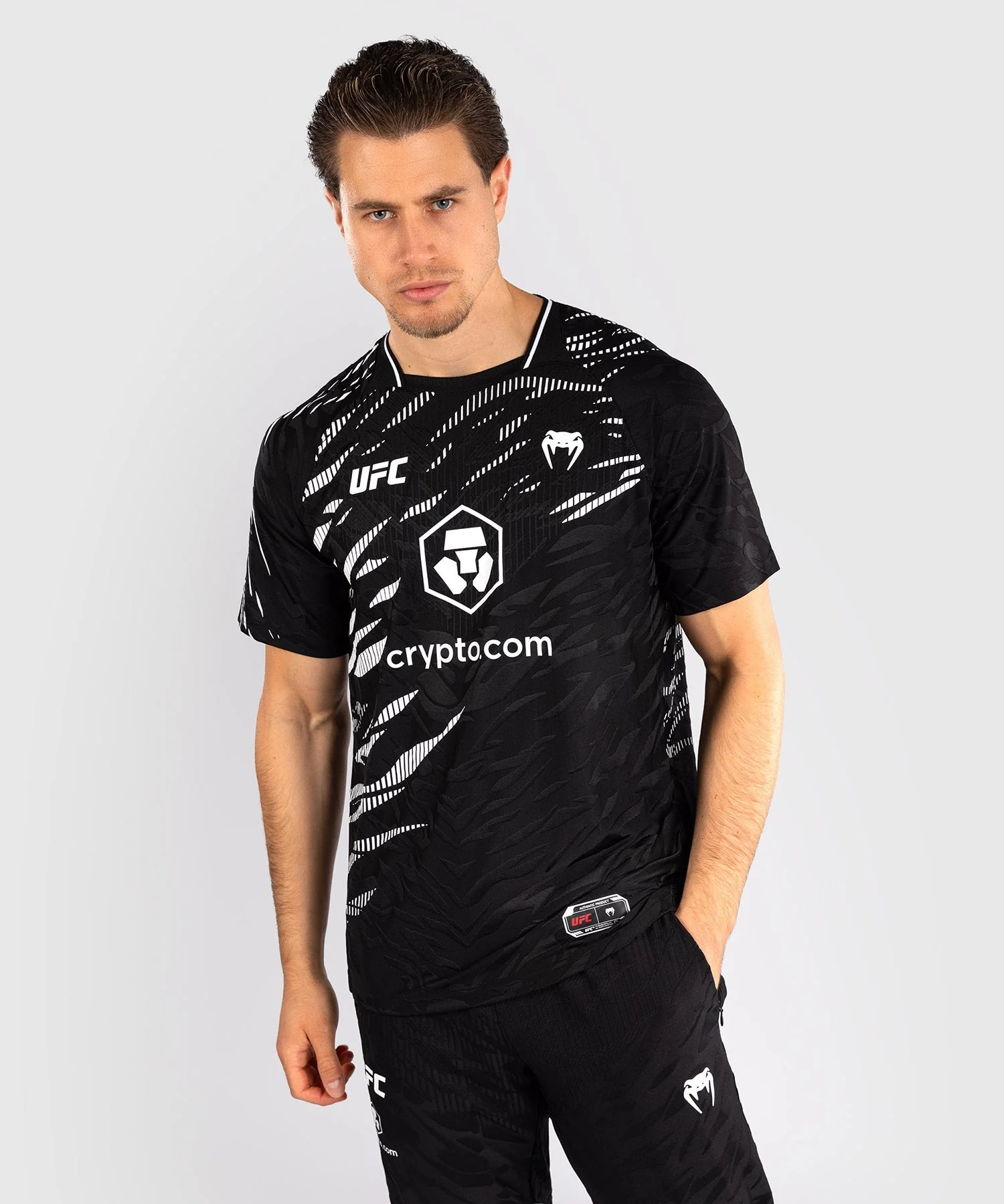 UFC Fusion by Venum Personalized Authentic Fight Night Men's Walkout Jersey - Black - Image 8