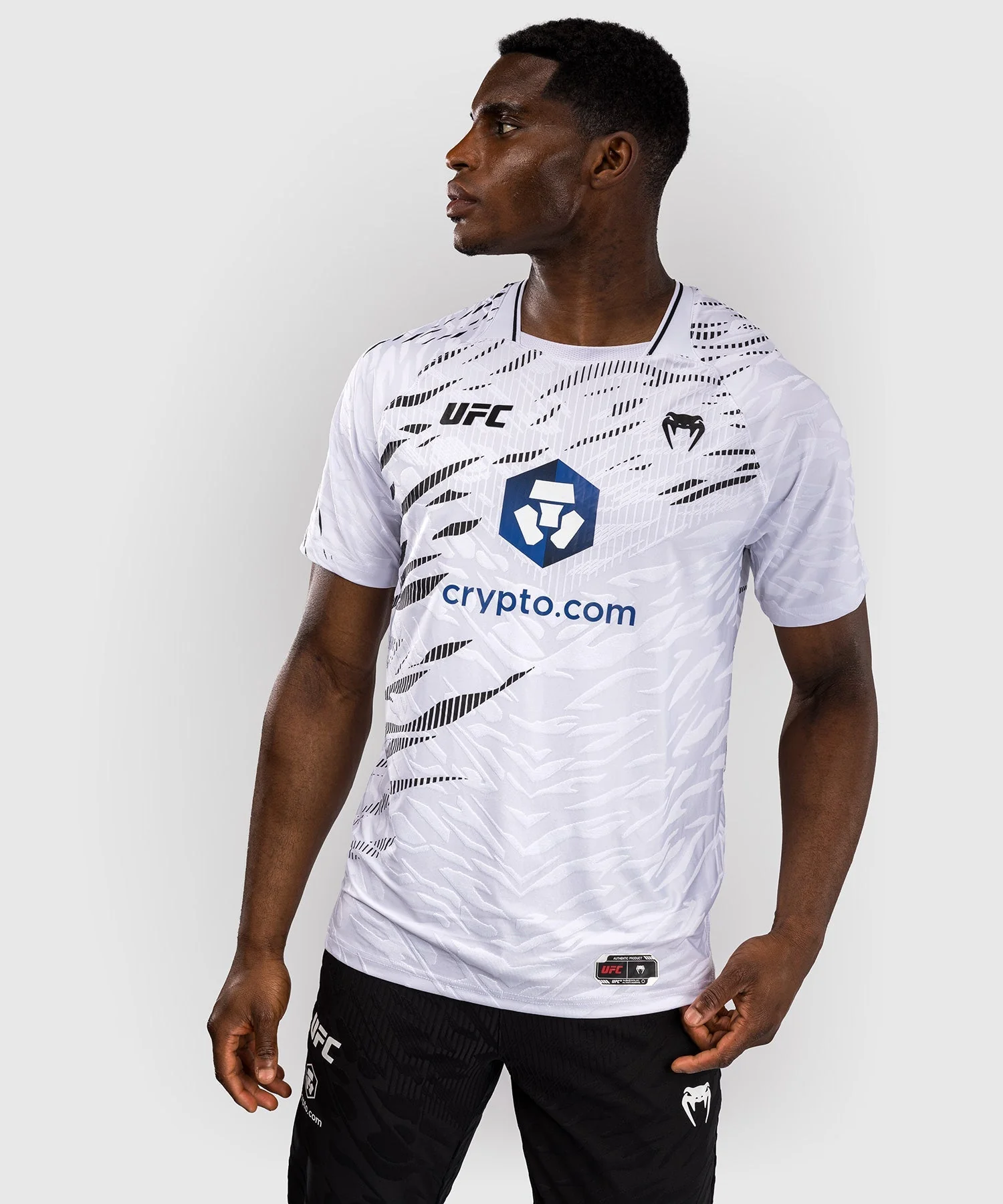 UFC Fusion by Venum Personalized Authentic Fight Night Men's Walkout Jersey - White - Image 2