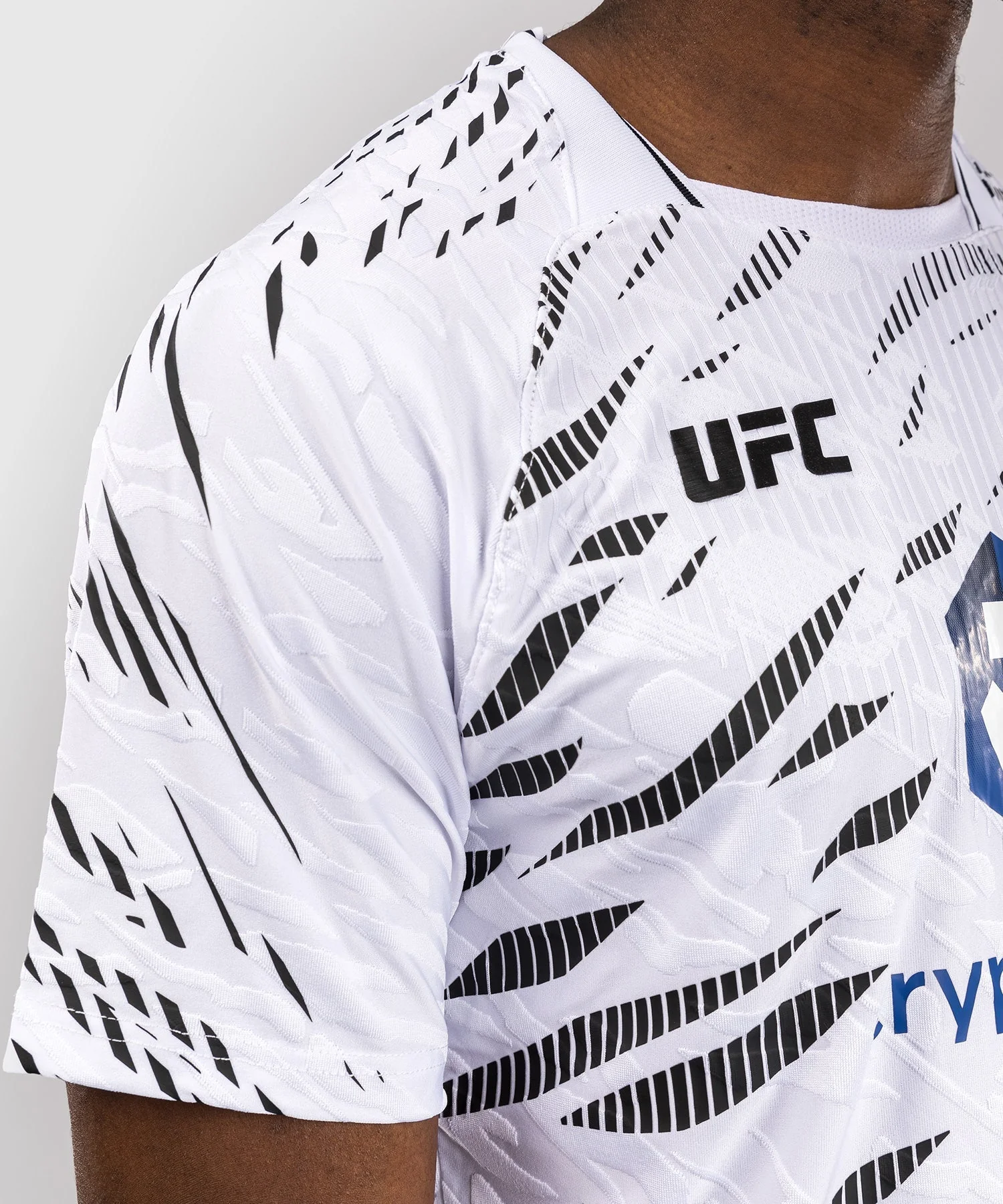 UFC Fusion by Venum Personalized Authentic Fight Night Men's Walkout Jersey - White - Image 7