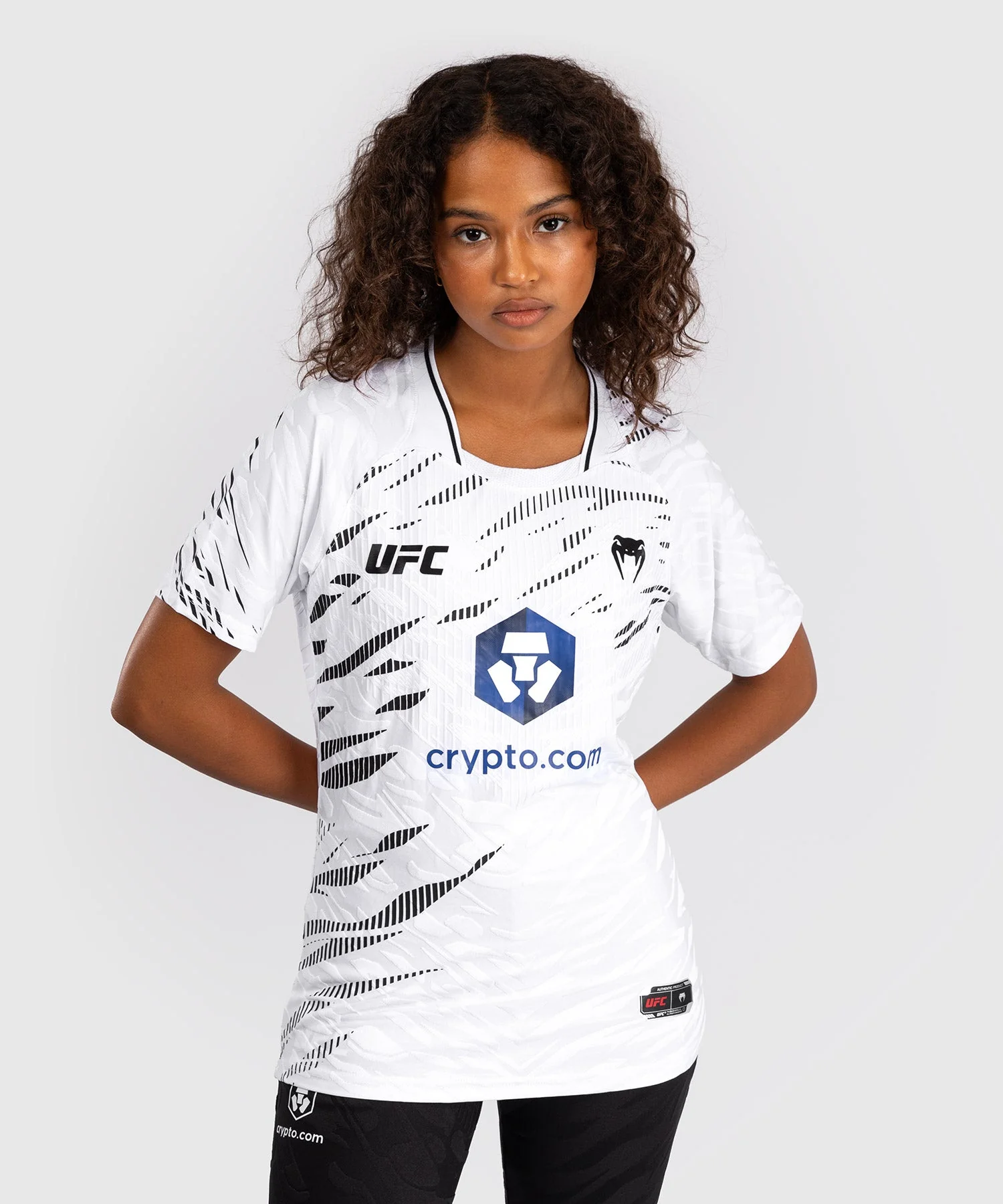 UFC Fusion by Venum Personalized Authentic Fight Night Women's Walkout Jersey - White - Image 2