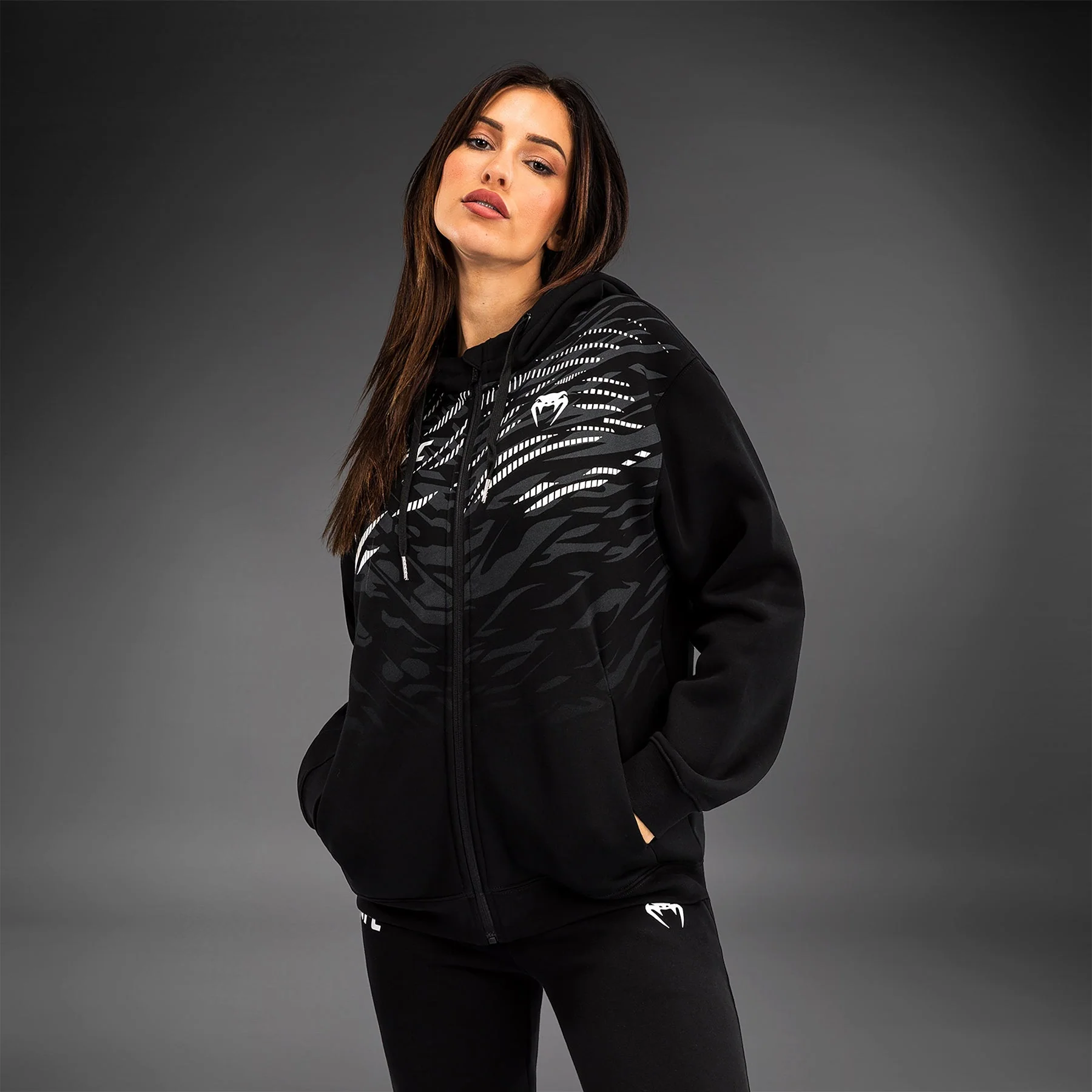 UFC Fusion by Venum Women’s Replica Zip Hoodie - Black