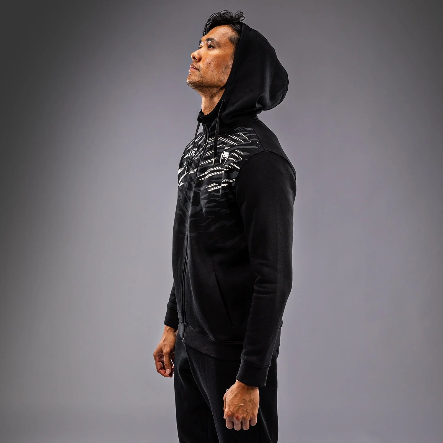 UFC Fusion by Venum Men’s Replica Zip Hoodie - Black - Image 3