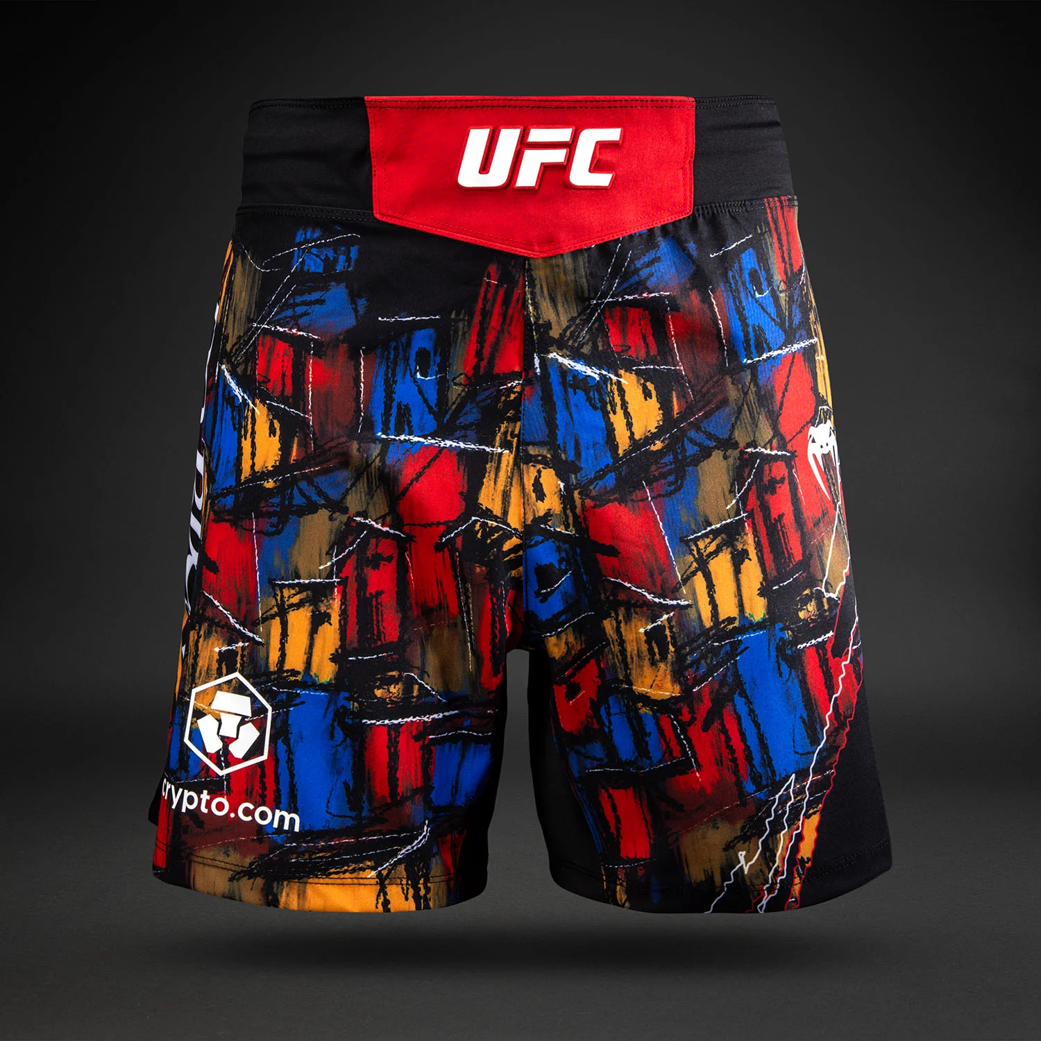 Men's UFC Unrivaled by Venum Red Charles Oliveira Fight Short - Image 2