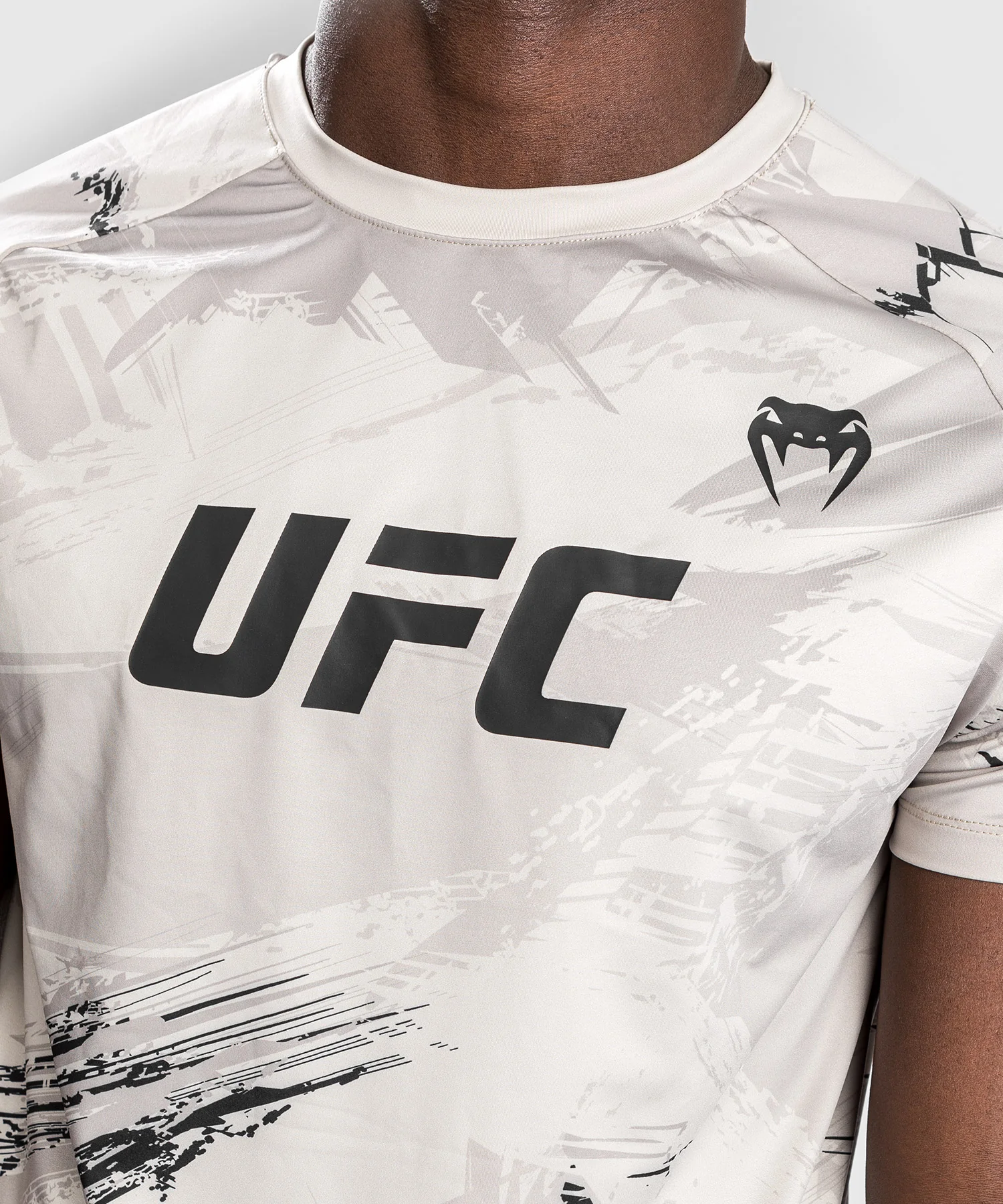 UFC Venum Authentic Fight Week 2.0 Men's Dry Tech T-shirt - Sand - Image 7