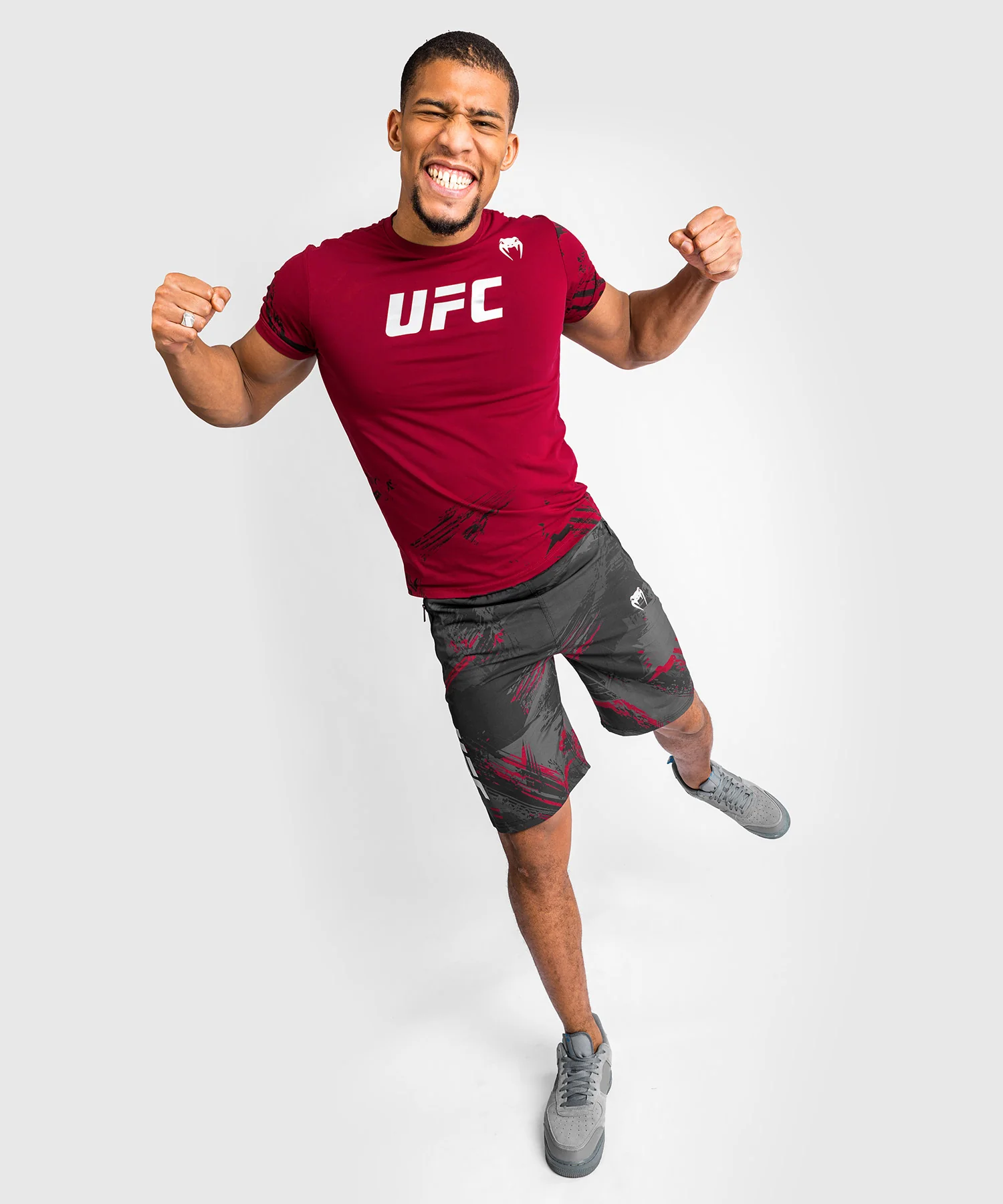 UFC Venum Authentic Fight Week Men’s 2.0 Short Sleeve T-Shirt - Red - Image 4