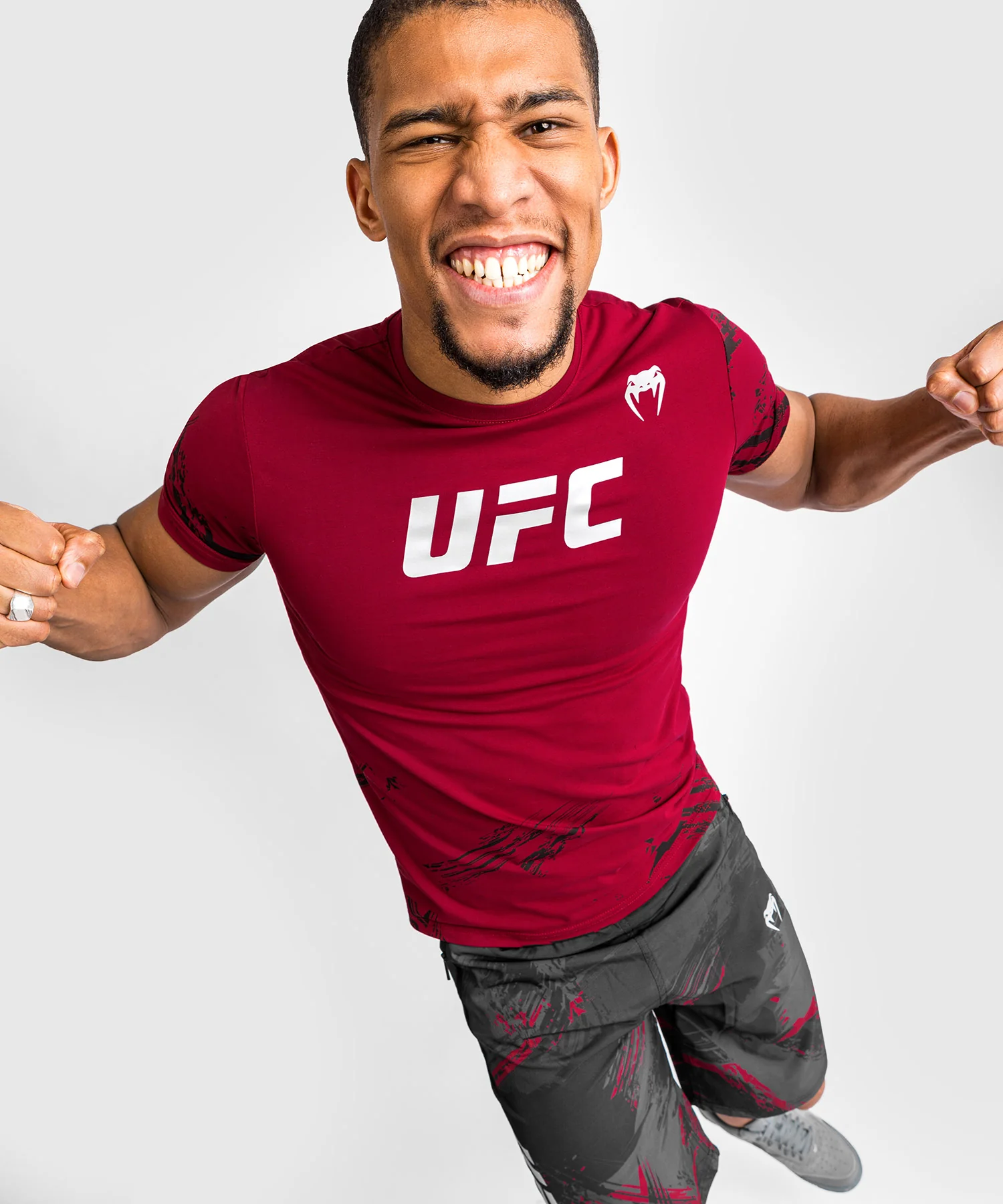 UFC Venum Authentic Fight Week Men’s 2.0 Short Sleeve T-Shirt - Red - Image 5