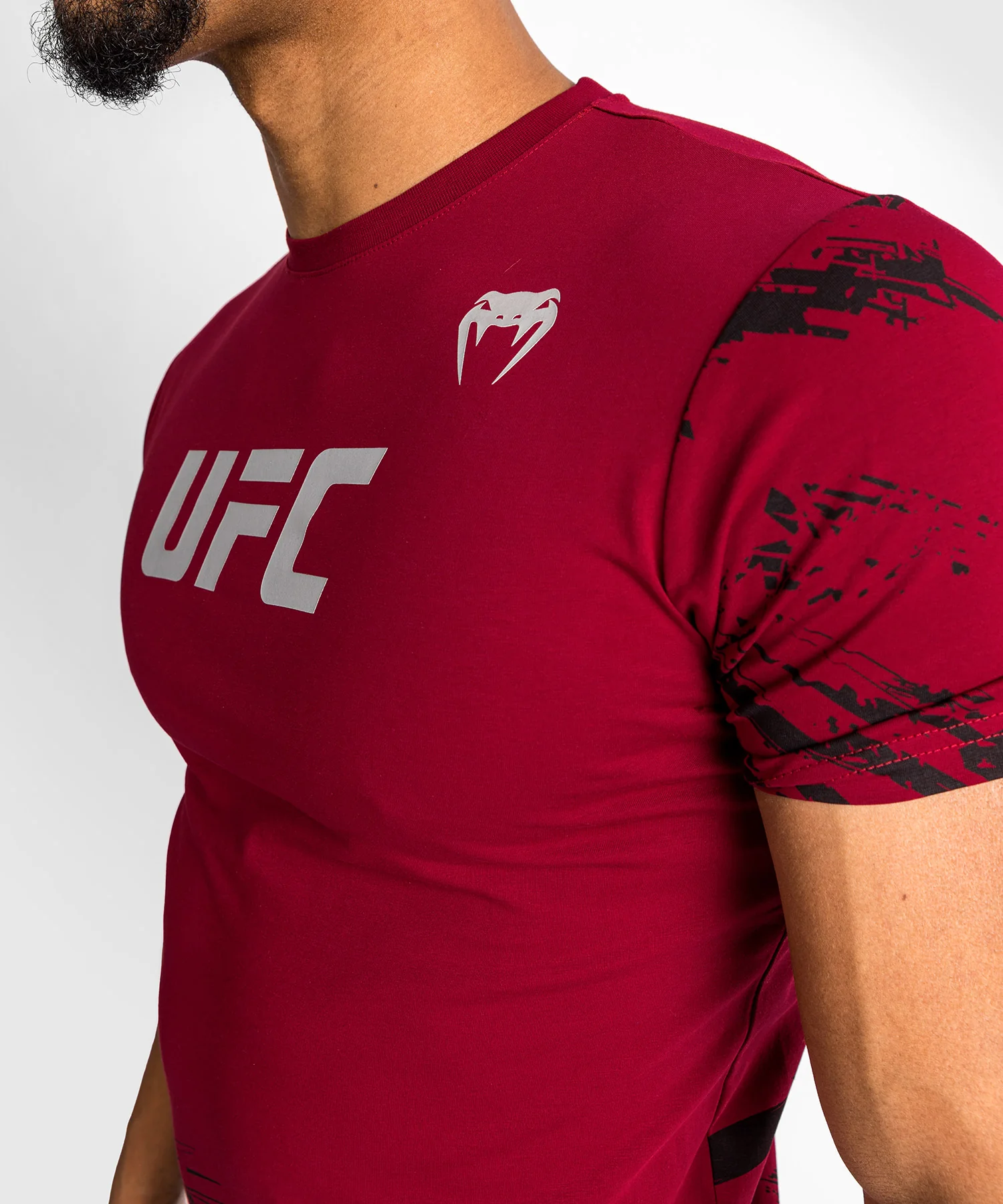 UFC Venum Authentic Fight Week Men’s 2.0 Short Sleeve T-Shirt - Red - Image 6