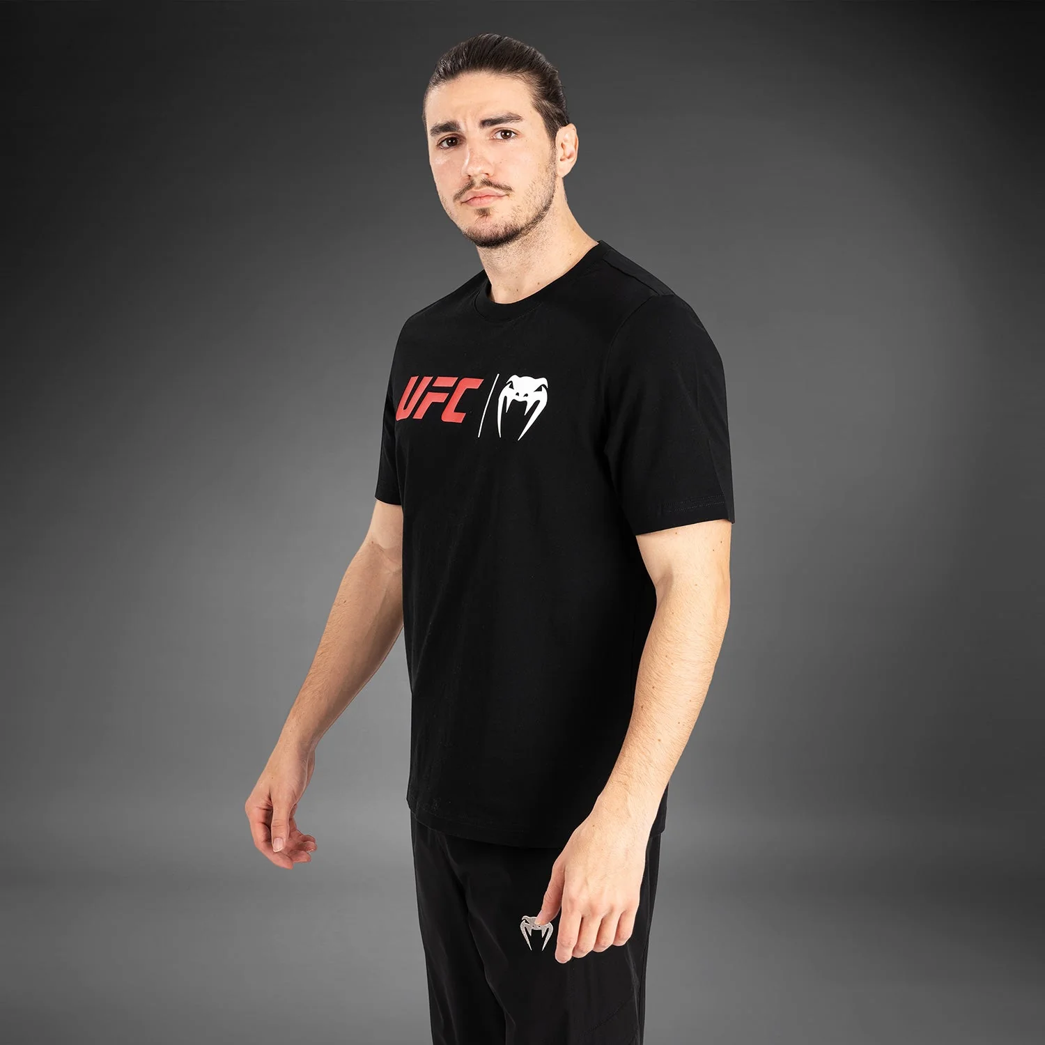UFC Venum Classic T-Shirt - Black/Red - Image 2