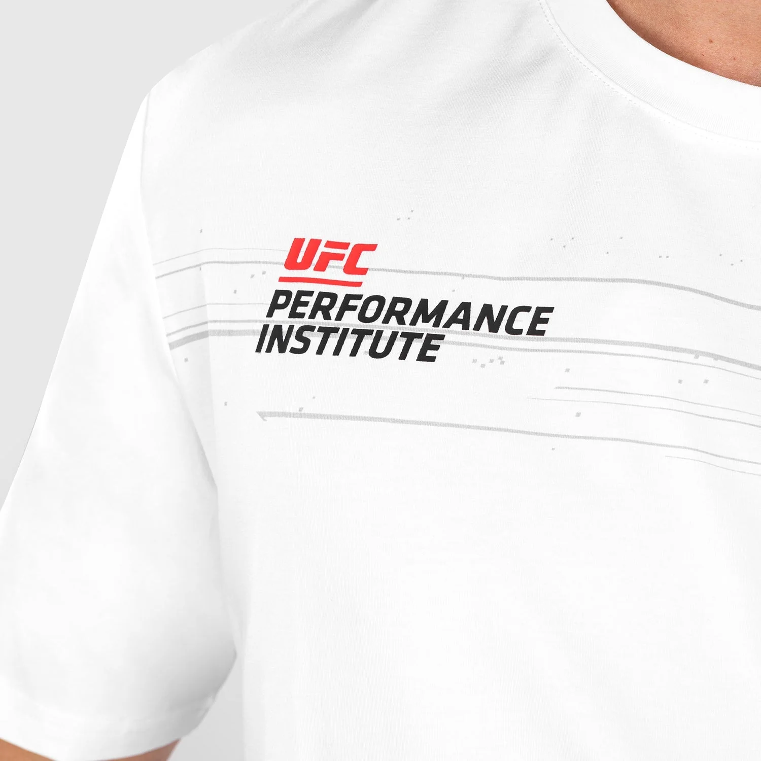 UFC Venum Performance Institute 2.0 Men’s T-Shirt - White - Image 3