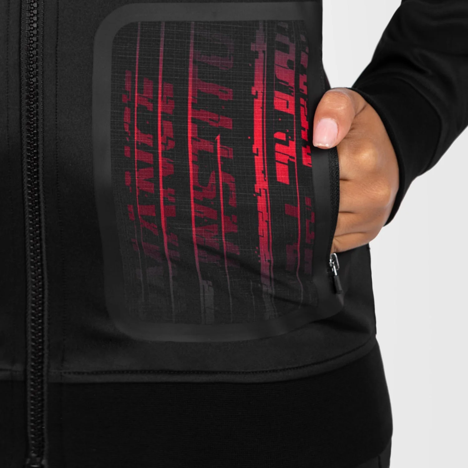 UFC Venum Performance Institute 2.0 Women’s Zip Hoodie - Black/Red - Image 6