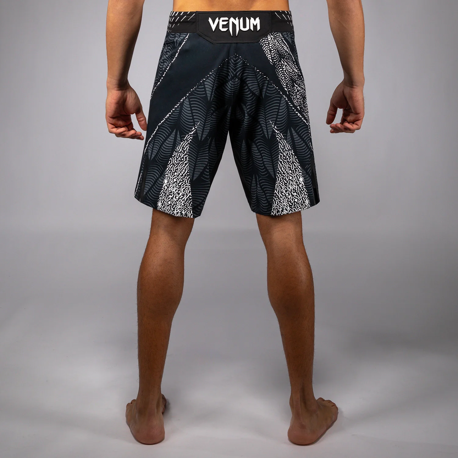 Men's UFC Zenith by Venum Black Authentic Fight Night Long Fit Fight Short - Image 3