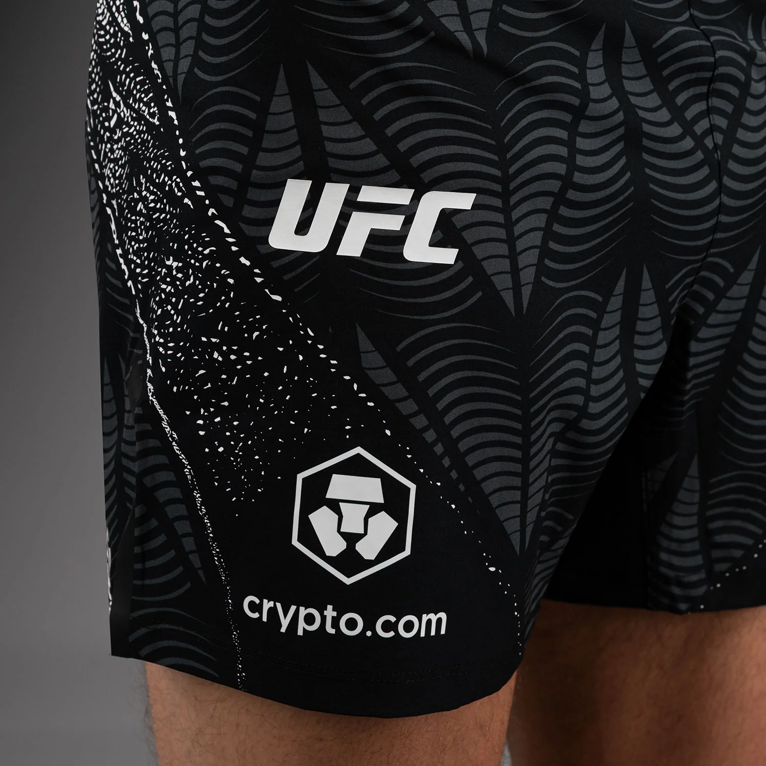 Men's UFC Zenith by Venum Black Authentic Fight Night Short Fit Fight Short - Image 4