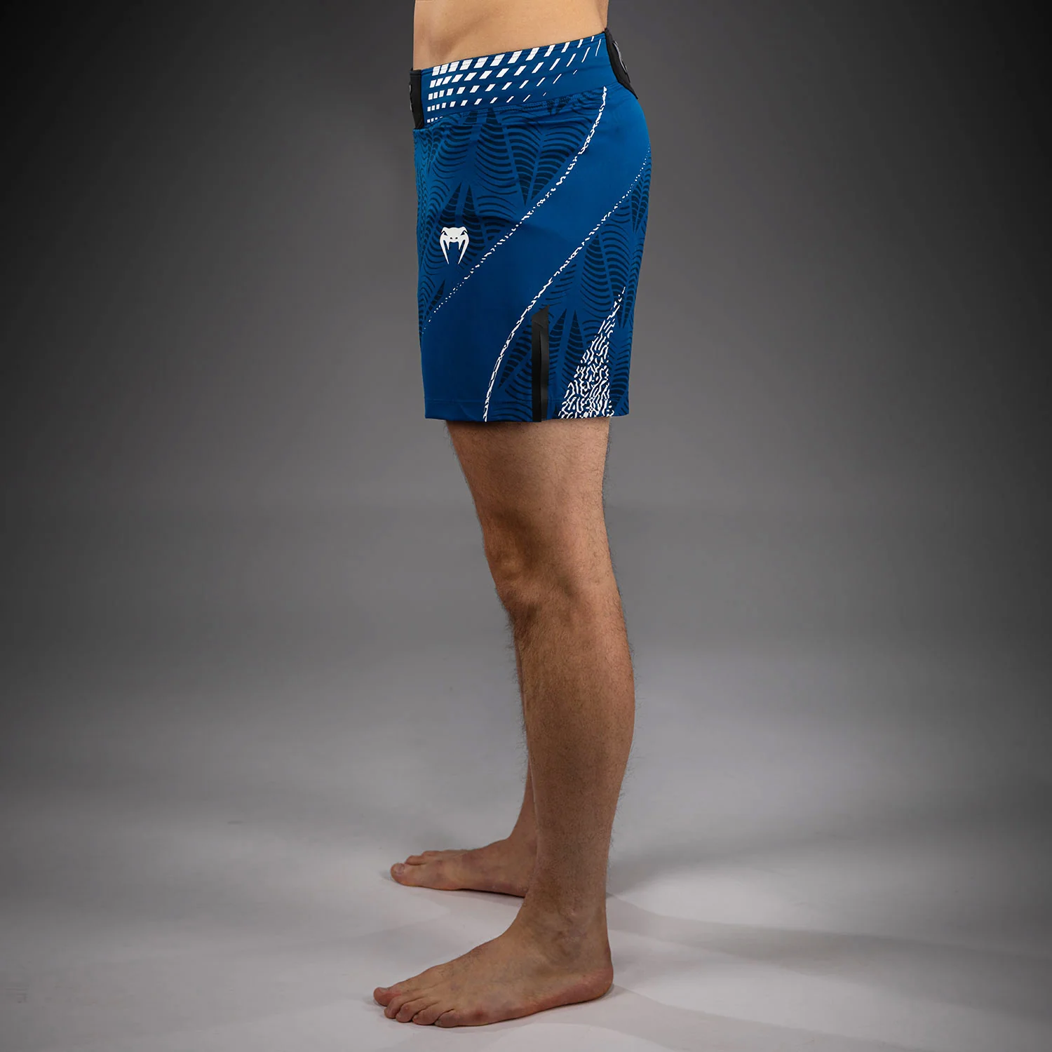 Men's UFC Zenith by Venum Blue Authentic Fight Night Short Fit Fight Short - Image 2
