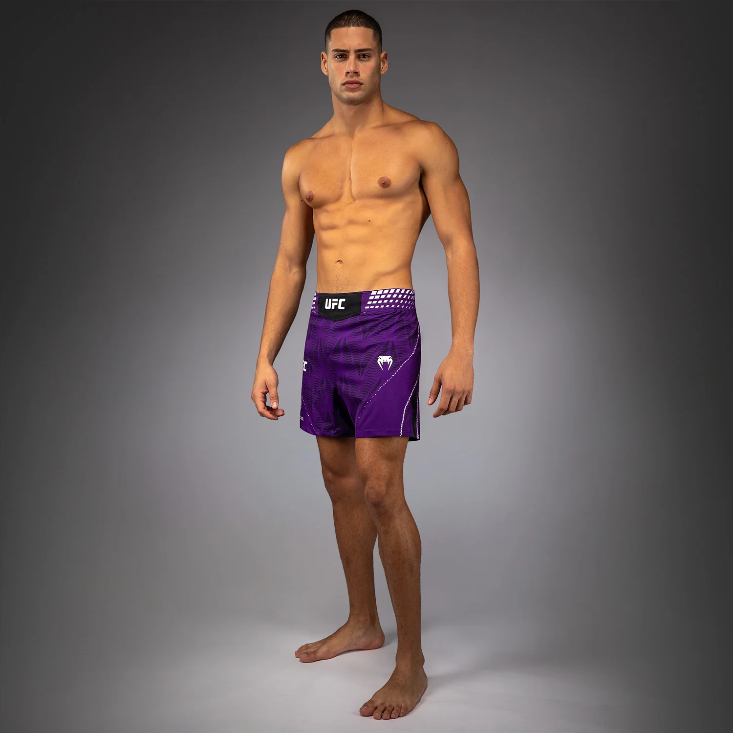 Men's UFC Zenith by Venum Purple Authentic Fight Night Short Fit Fight Short - Image 10