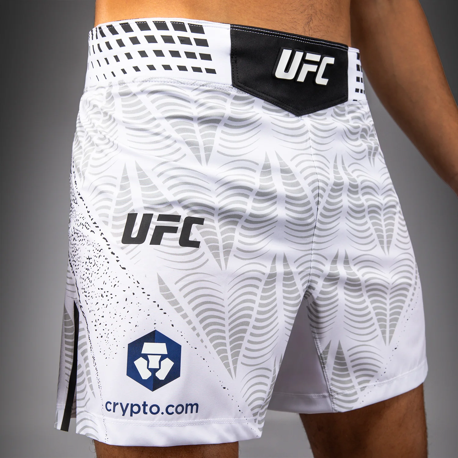 Men's UFC Zenith by Venum White Authentic Fight Night Short Fit Fight Short - Image 8