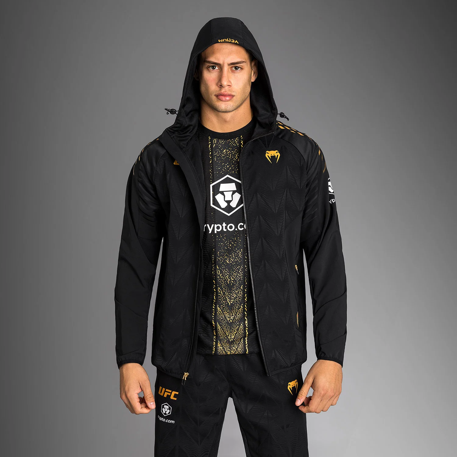Men’s UFC Zenith by Venum Champion Authentic Fight Night Walkout Hoodie - Image 2