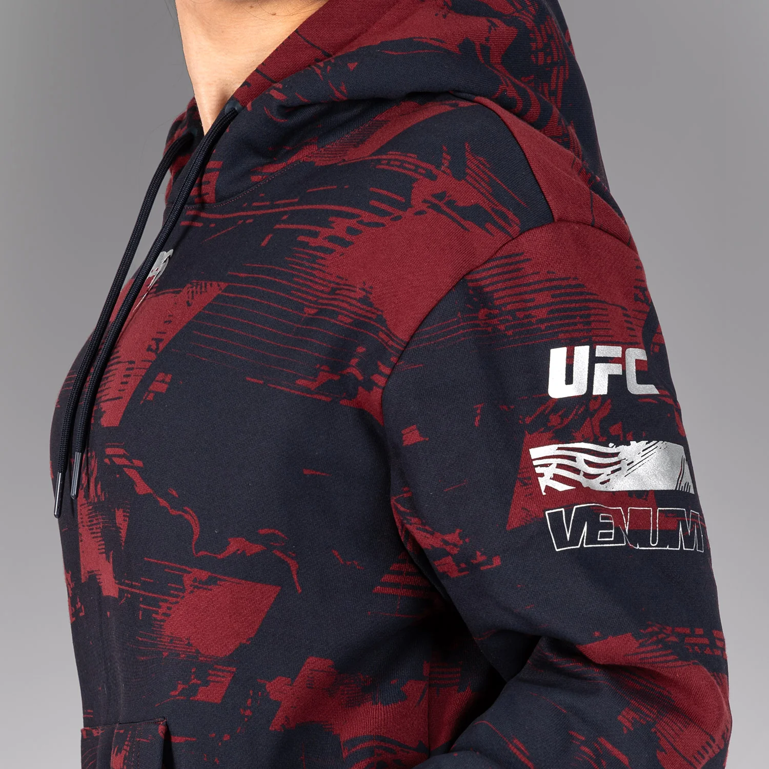 Women's UFC Zenith by Venum Burgundy Authentic Fight Week Pullover Hoodie - Image 5