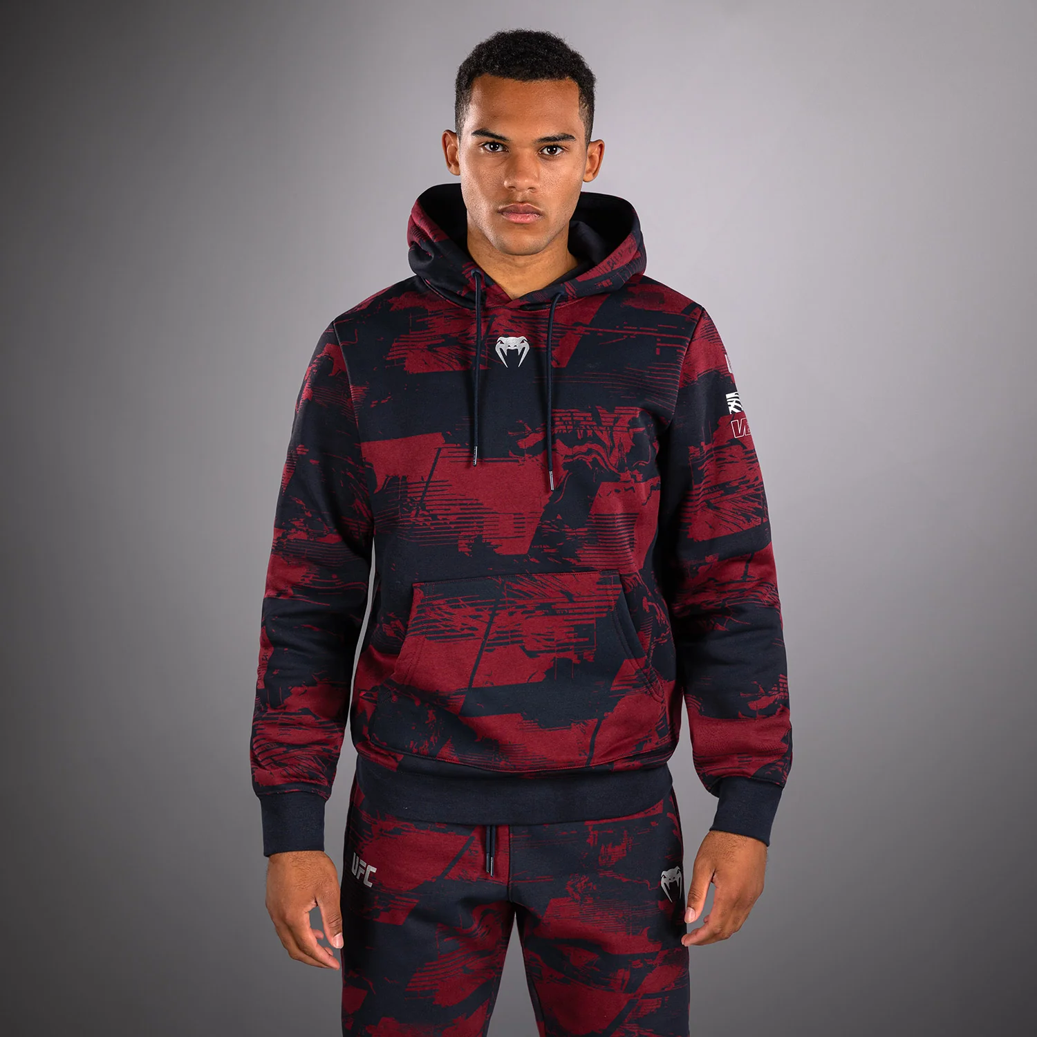 Men's UFC Zenith by Venum Burgundy Authentic Fight Week Pullover Hoodie