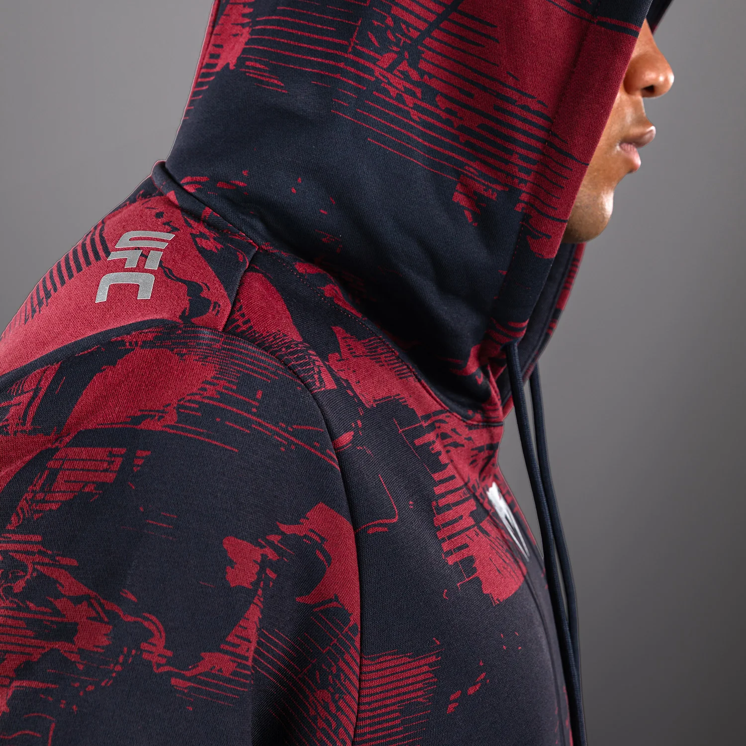 Men's UFC Zenith by Venum Burgundy Authentic Fight Week Pullover Hoodie - Image 7