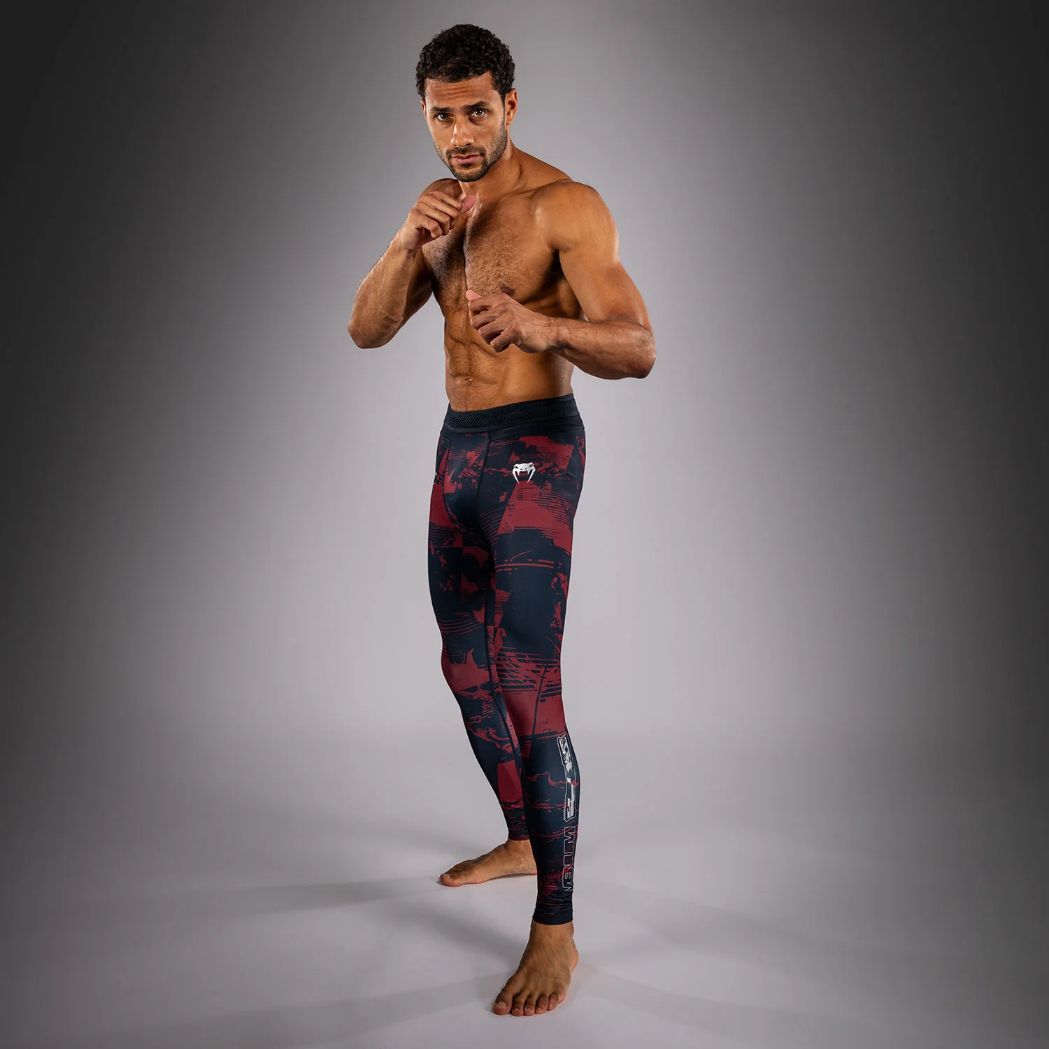 Men’s UFC Zenith by Venum Burgundy Authentic Fight Week Performance Tight - Image 6