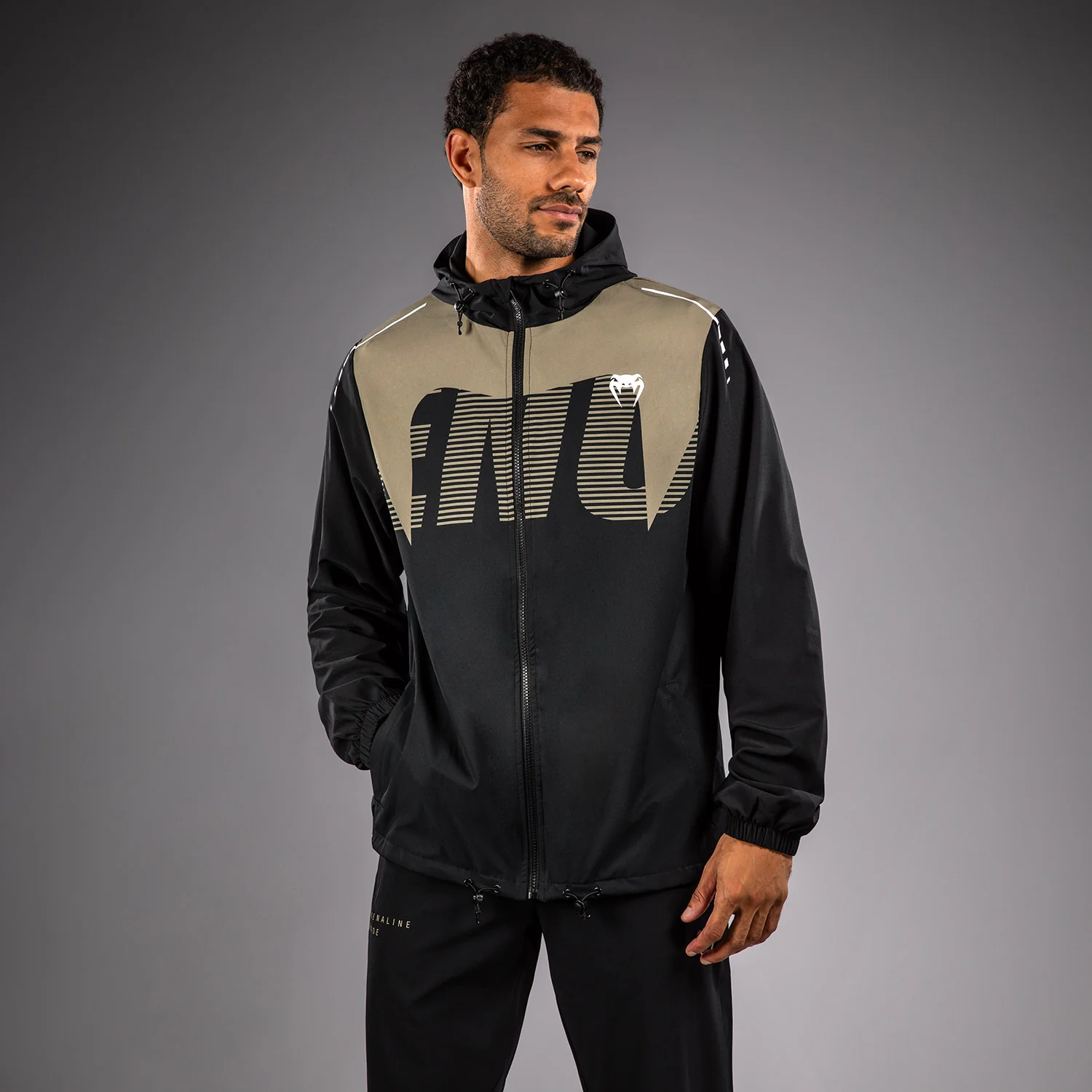 Venum Adrenaline Track Jacket - Black/Sand