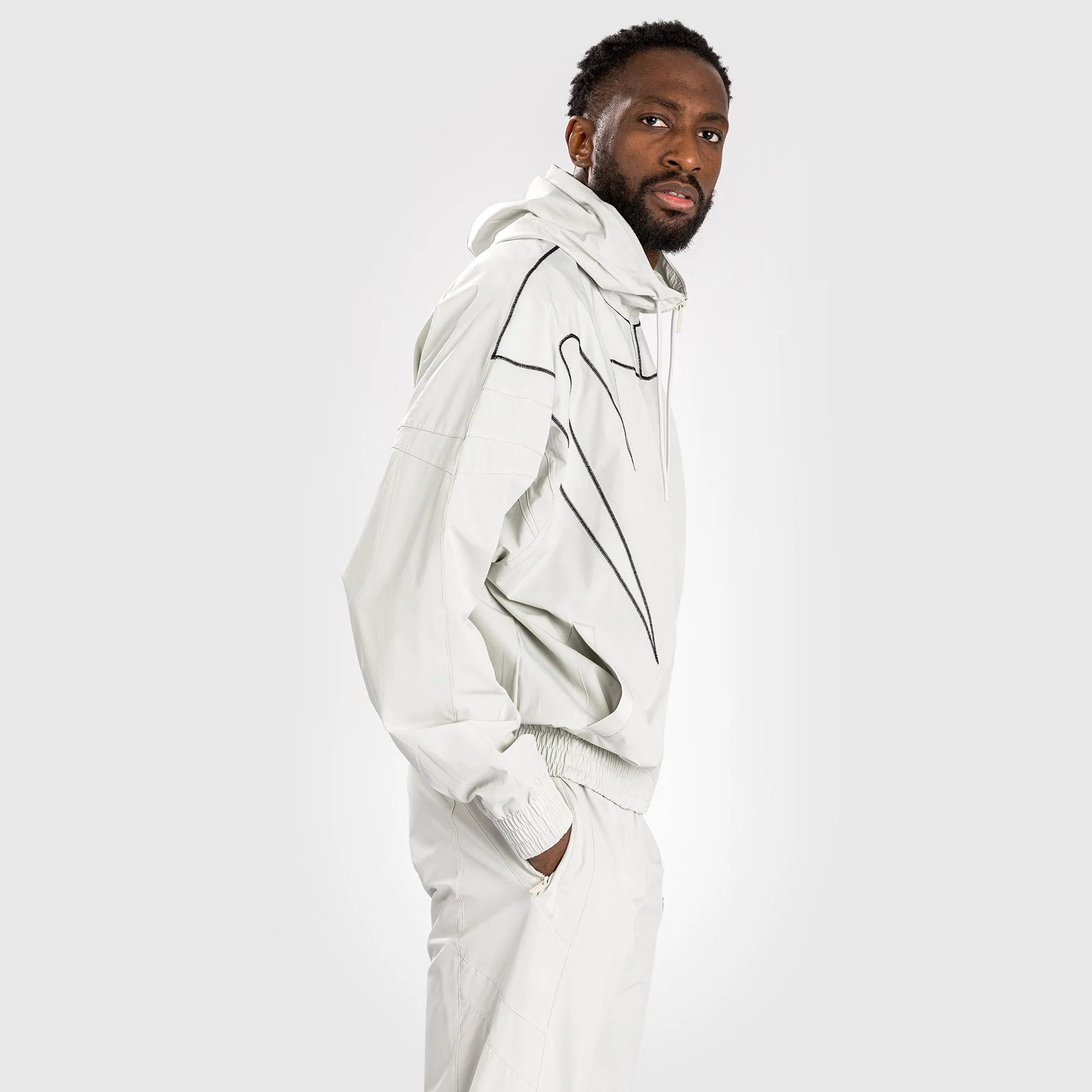 Venum Attack 90 Tracksuit Jacket - Sand/Black - Image 5
