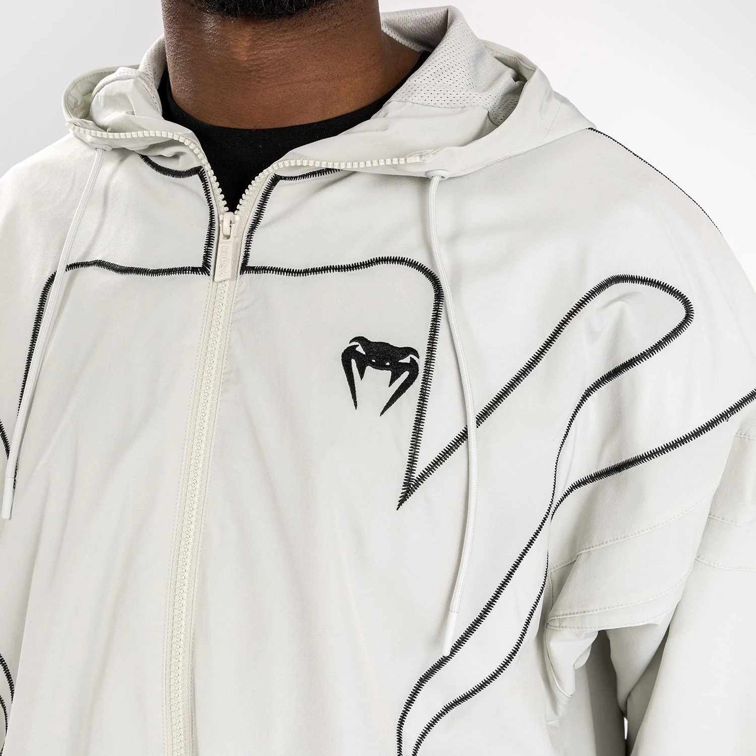 Venum Attack 90 Tracksuit Jacket - Sand/Black - Image 7